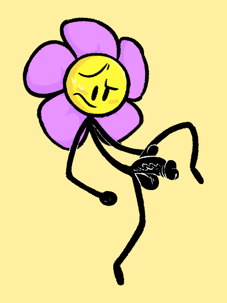 battle_for_dream_island erection flower_(bfdi) object_shows penis rule_63 solo techn0philia