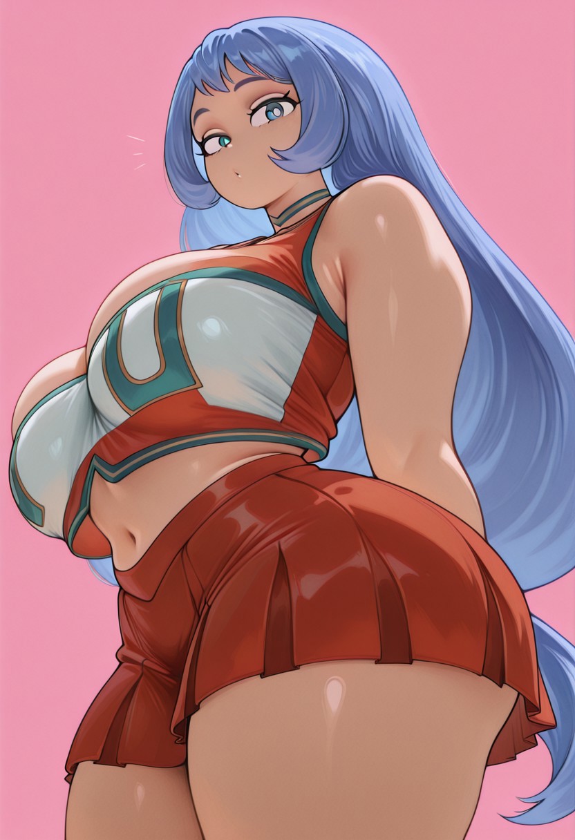1girls, ai generated, ass, big ass, big breasts, breasts, cheerleader, curvy, female, female only, huge breasts, joabond, light-skinned female, my hero academia, nejire hado, sexy, solo, standing, thick ass
