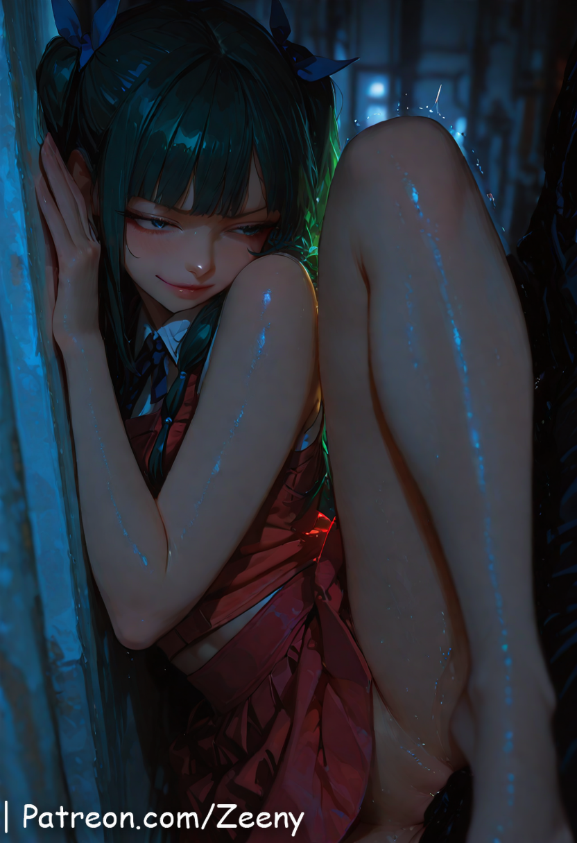 1boy, 1girls, ai generated, artist name, ass, big ass, big breasts, blunt bangs, closed mouth, female, female on cloth, from behind, green hair, hair bun, hair ornament, hi res, kusuriya no hitorigoto, long hair, long sleeves, looking at viewer, maomao (kusuriya no hitorigoto), patreon logo, patreon username, penis, penis in pussy, pussy, skirt, solo, the apothecary diaries, uncensored, wide sleeves, zeeneee