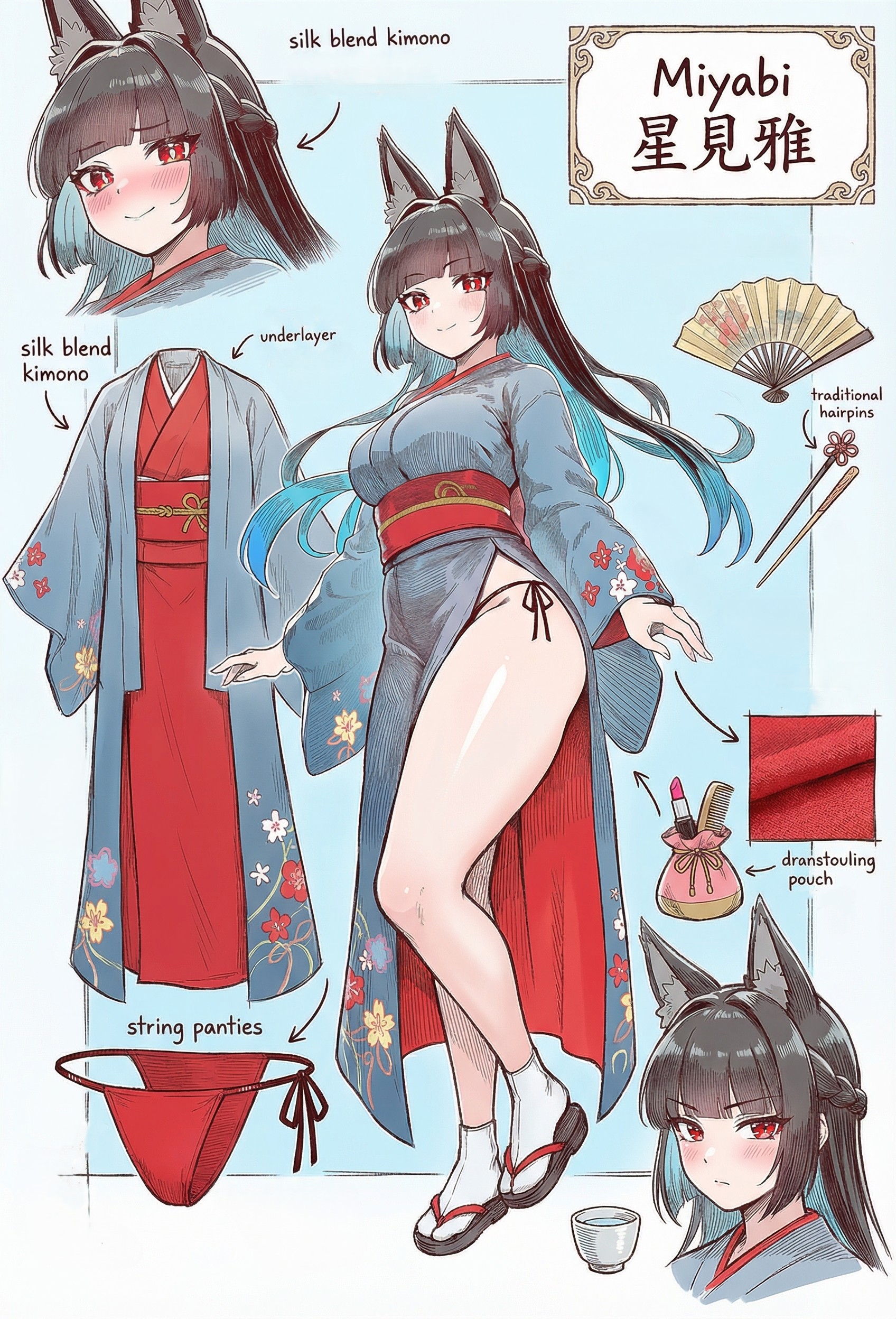 1girls, ai generated, breasts, female, female focus, female only, hoshimi miyabi, hoyoverse, jeje box, large breasts, light skin, light-skinned female, looking at viewer, solo, thick thighs, thighs, wide hips, zenless zone zero