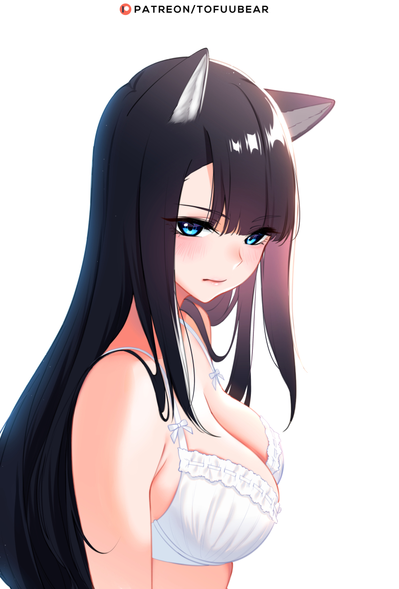 1girls, big breasts, breasts, cleavage, female, female only, large breasts, original, reiko (tofuubear), solo, tofuubear