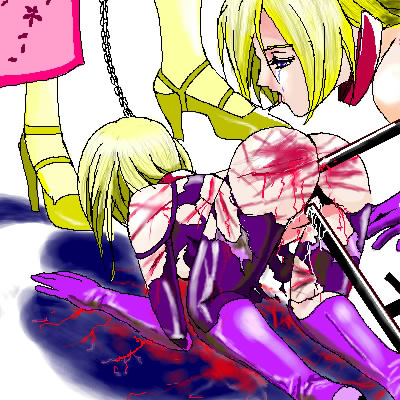 blood death_by_degrees defeated female guro human lana_lei nina_williams tear tekken tonfa torn_clothes