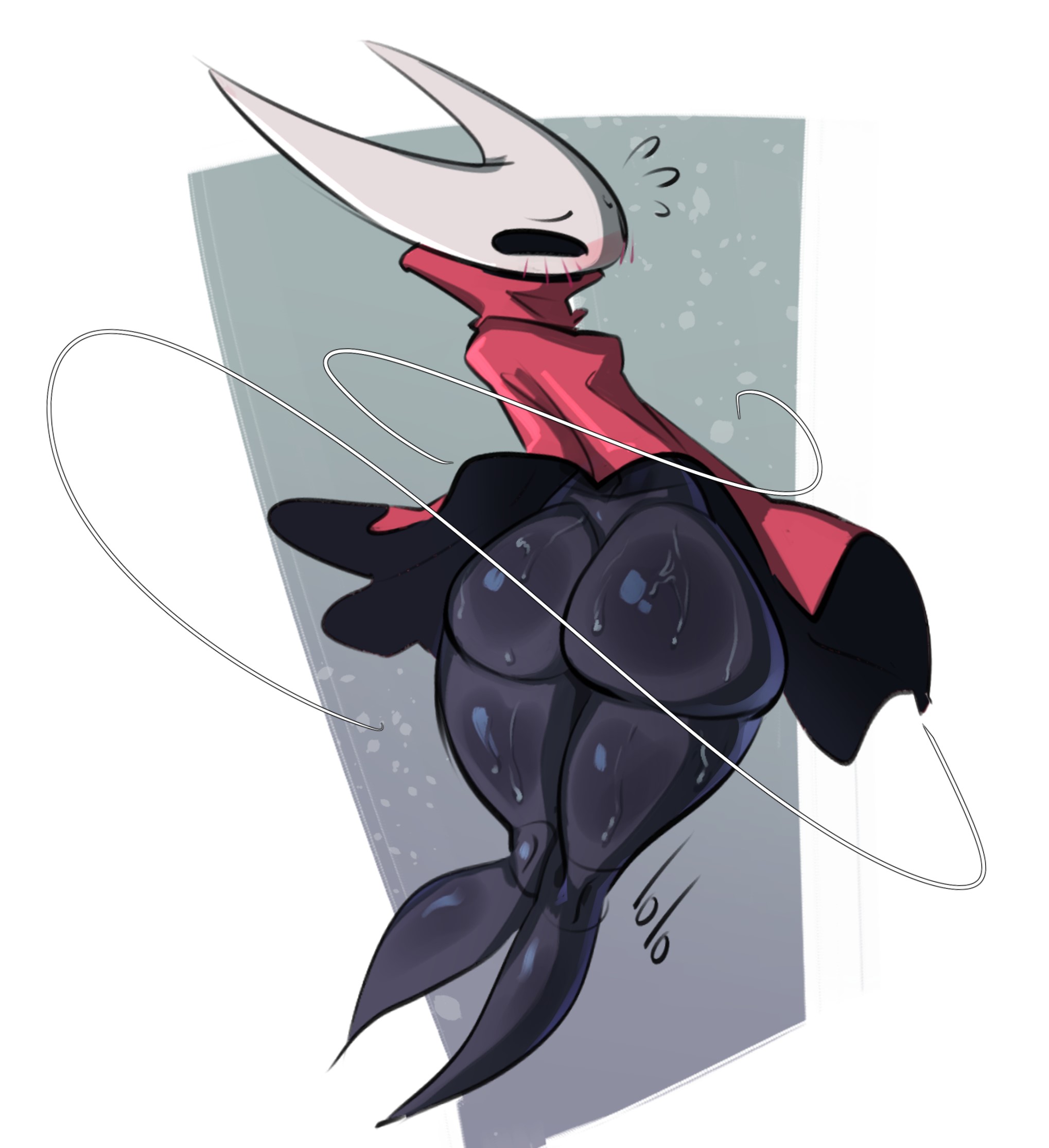 1girls, 2 horns, alternate body type, alternate breast size, arthropod, artist name, big ass, big breasts, big butt, black body, black skin, breasts, bubble ass, bubble butt, bug, bug girl, female, female only, hollow knight, hollow knight: silksong, hornet (hollow knight), large ass, large breasts, large butt, silksong, team cherry