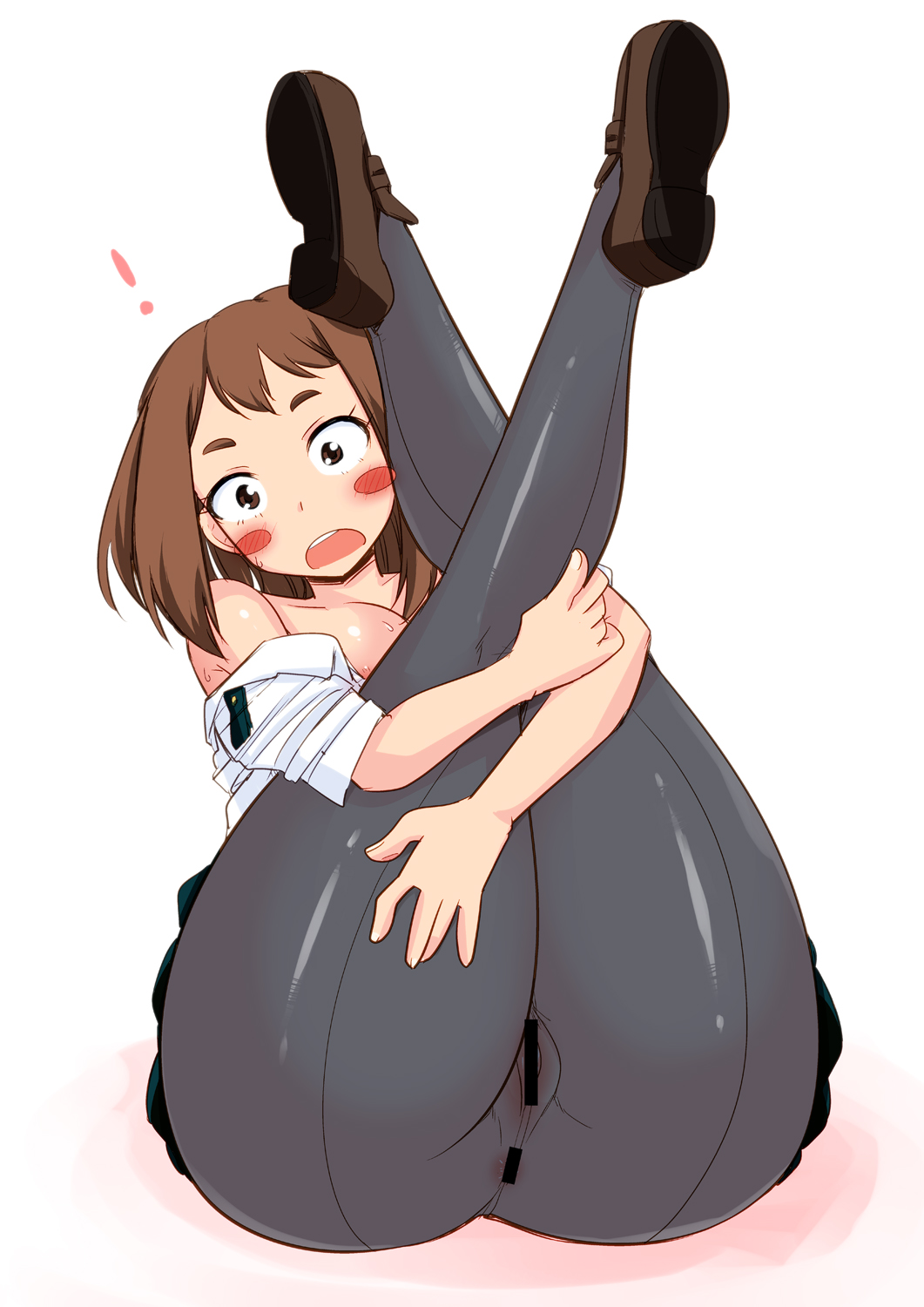 ! 1girls anus ass_focus bach big_ass big_butt bimbo bottom_heavy breasts brown_eyes brown_hair bubble_ass bubble_butt butt_focus censored dat_ass female female_only huge_ass large_ass loafers my_hero_academia nipples ochako_uraraka pantyhose school_uniform solo solo_female solo_focus teenager thick_ass thick_thighs u.a._school_uniform