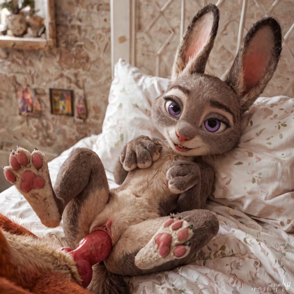 123kubik, 3d, ai generated, animal genitalia, animal penis, animal pussy, cute, cute eyes, cute face, disney, female, fox, furry, judy hopps, knot, male, nick wilde, paws, penetration, penis, pussy, rabbit, realistic, sex, vagina, vaginal penetration, zootopia