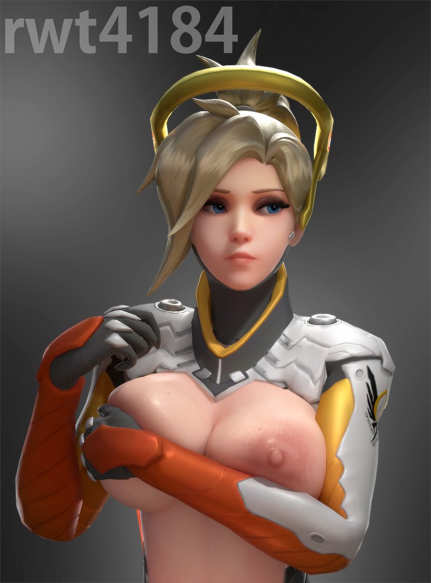 1girls, 3d, 3d (artwork), angela ziegler, areola, areolae, blender (artwork), blender (software), blender cycles, blizzard entertainment, blonde eyebrows, blonde female, blonde hair, blonde hair female, blue eyes, breasts, european, european female, female, female focus, female only, huge breasts, large breasts, long hair, looking away, mercy, nipples, overwatch, overwatch 2, ponytail, rwt4184, shiny, shiny skin, solo, solo female, solo focus, standing, swiss, swiss female, tits focus