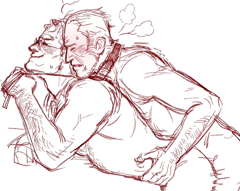 2boys, anal, anal sex, bent over table, blush, blushing profusely, closed eyes, collar, desperate, doggy style, dominant bottom, flustered, from behind, fucked from behind, gay, heavy breathing, holding hips, human, human on human, leash, leash pull, looking pleasured, lukewarmflukes, male, male only, male/male, mammal, medic (team fortress 2), panting, pet and master, pet and owner, petplay, power bottom, rutting, service top, sniper (team fortress 2), submissive male, submissive top, team fortress 2, thrusting into ass, what a good dog, yaoi