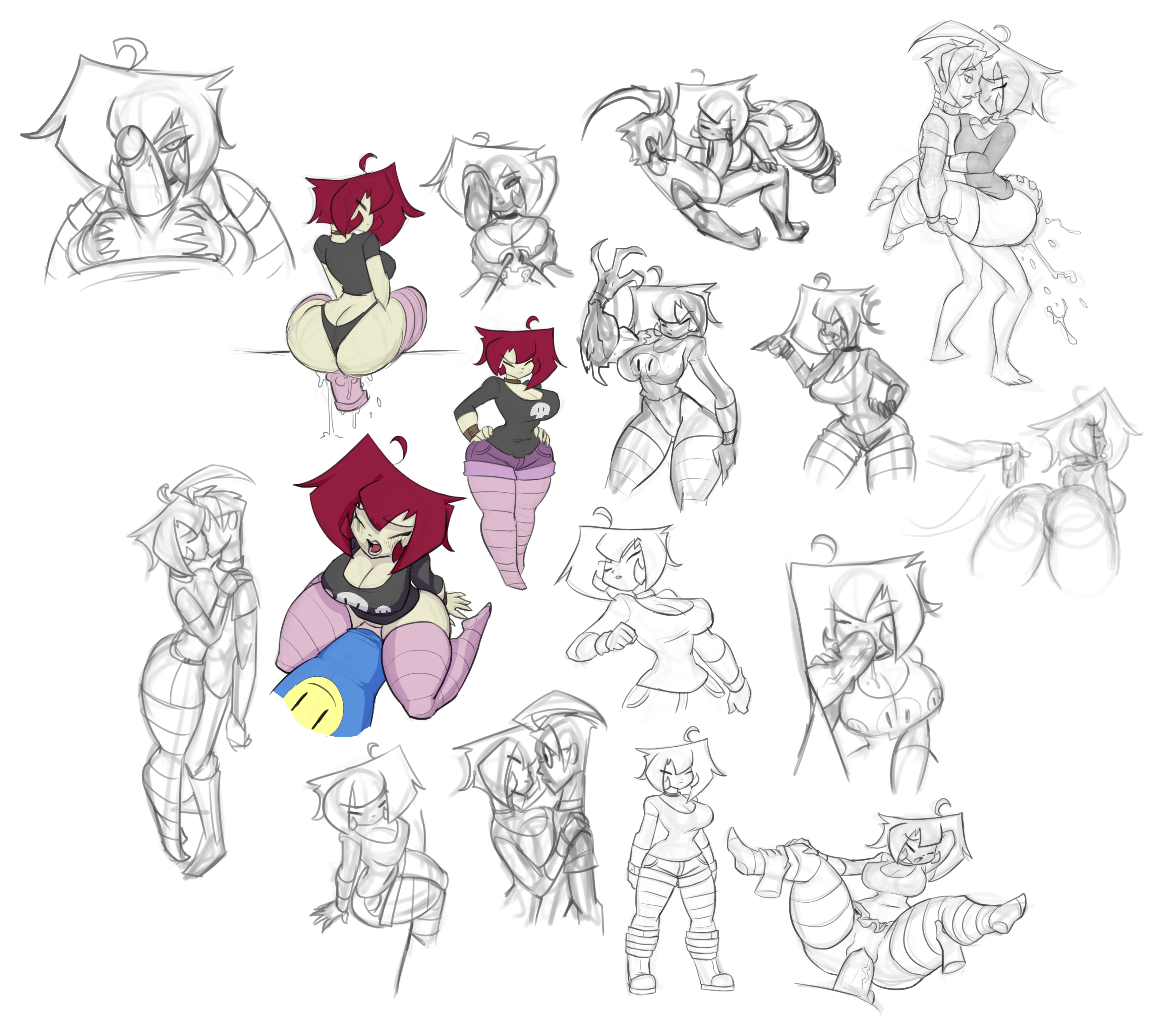 1boy, 1girls, 2014, aged up, ass, bigdad, breasts, brother and sister, claws, cleavage, closed eyes, clothing, cowgirl position, cum, dib membrane, dildo, female, gaz membrane, human, incest, invader zim, kissing, male, nickelodeon, oral, paizuri, pale skin, penis, pussy, red hair, sex, sketch, standing, thicc gaz, thick thighs, thighs, thong, vaginal penetration, voluptuous