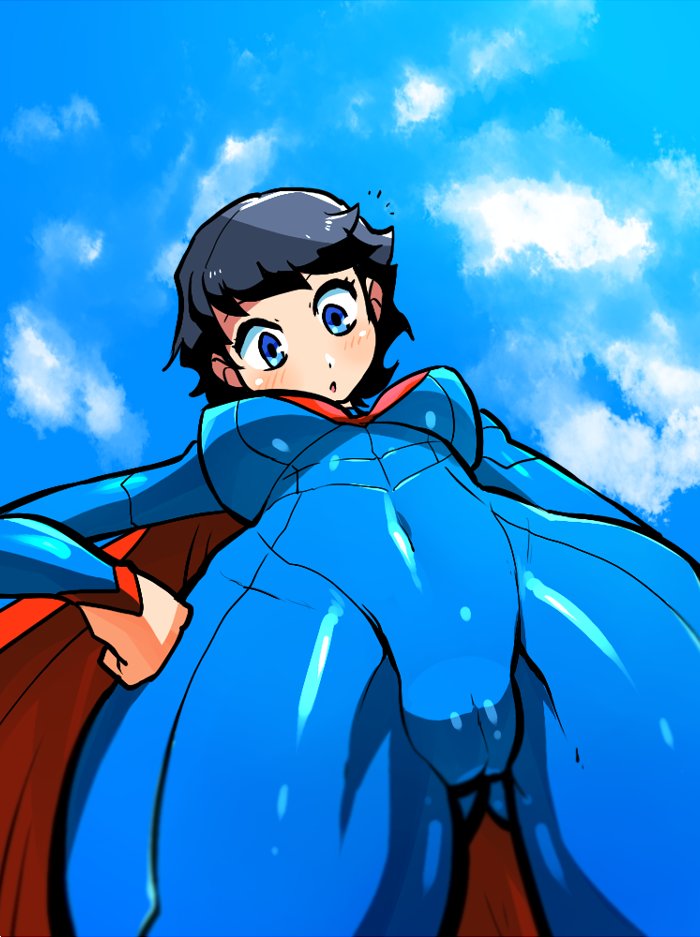 1girls, big breasts, breasts, cameltoe, clara kent, cleavage, crap-man, dc, dc comics, female, female only, genderswap, large breasts, pussy, rule 63, skin tight, solo, superheroine, superman (series), superwoman
