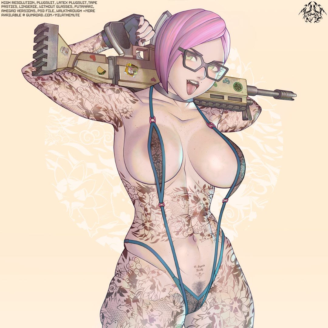 1girls, abs, areolae, arms up, biceps, big breasts, breasts, busty, female, female focus, female only, fortnite, glasses, green eyes, hourglass figure, large breasts, lynx (fortnite), mila the mute, muscles, muscular, muscular female, navel, nipples, nude, nude female, nudity, pink hair, pose, posing, pubic hair, pussy, short hair, sling bikini, solo, standing, tattoo, tongue, tongue out, trimmed pubic hair, vagina, wide hips