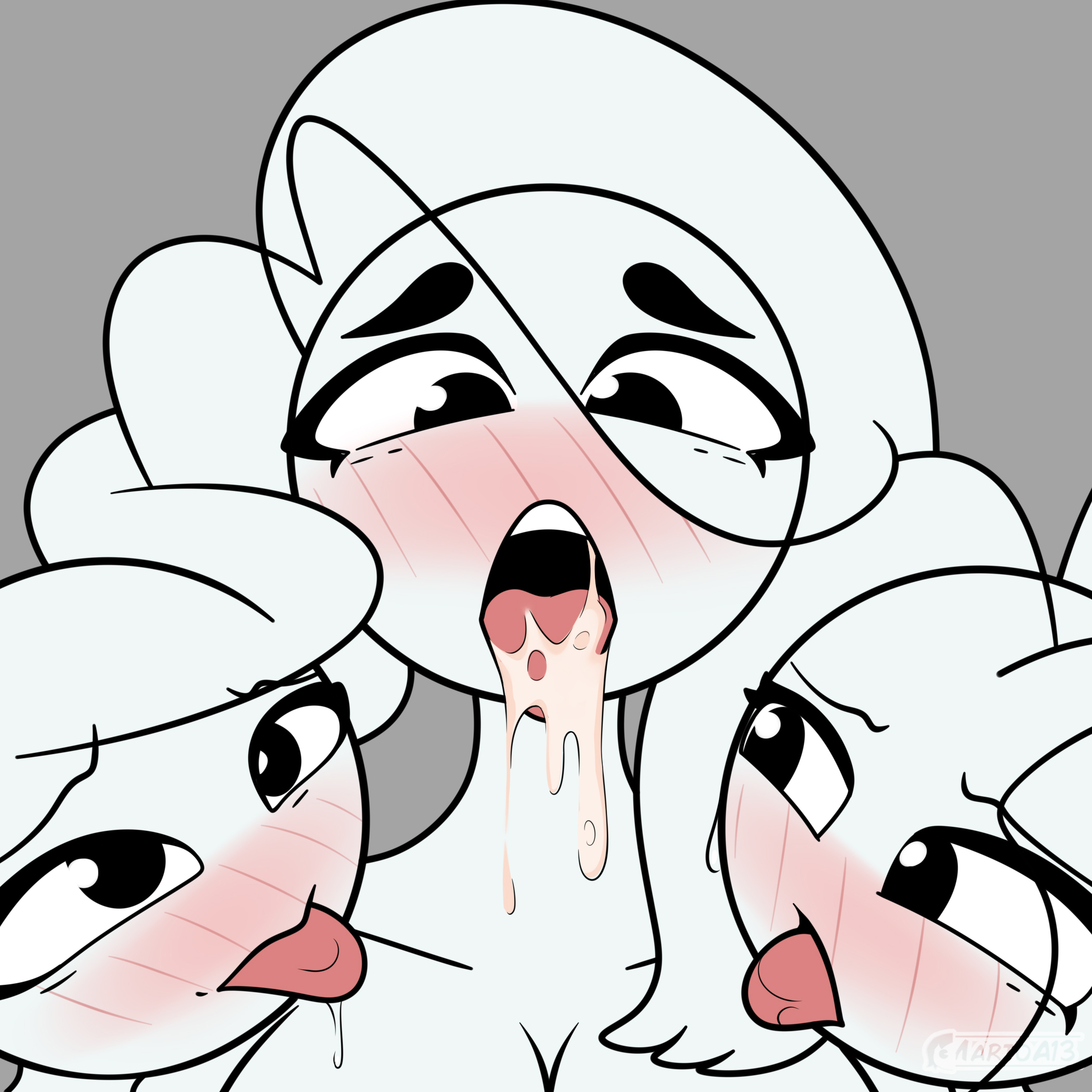 3girls, blush, carla, carla en la oficina, carla in the office, comic, comic page, comic panel, cum in mouth, female, female only, front view, karla, marioa13, stickman, stickwoman, tiktok, tongue, tongue out