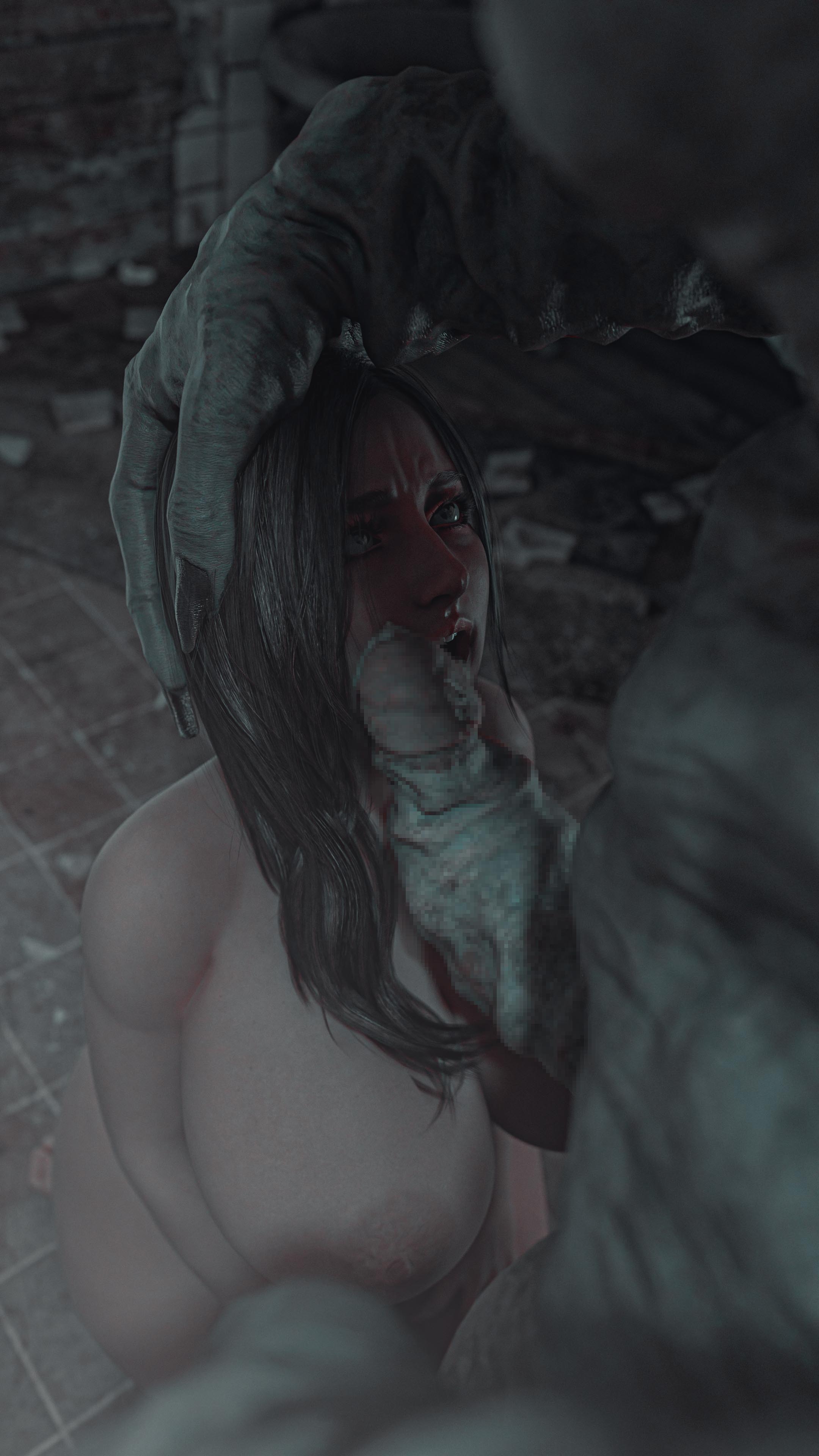 1boy, 1girls, 3d, ass, big areola, big ass, big breasts, big butt, big nipples, big penis, big thighs, blender, blender cycles, breasts, censored, female, interspecies, male, mia winters, monster, monster cock, monster on female, penis, regenerador, resident evil, resident evil 4, resident evil 4 remake, resident evil 8: village, sole female, sole male, spread legs, zikielelel