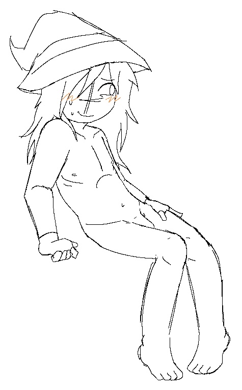 1boy, averting eyes, azure (forsaken), azureslut, completely nude, cute, cute expression, embarrassed, fingerless gloves, flaccid, flaccid penis, forsaken (roblox), hard nipples, long hair, long-haired male, male, male focus, male only, no penetration, no sex, non sexual, nude, penis, pigeon-toed, roblox, roblox game, robloxian, self upload, simple, smashck, sweatdrop, uncolored, witch hat