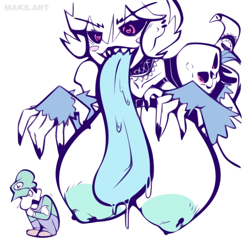 1boy, 1girls, big tongue, black nails, boo (mario), boosette, breasts, clothing, duo, enormous breasts, female, ghost, ghost girl, giantess, gigantic breasts, gloves, green hat, green shirt, hat, heart-shaped pupils, huge breasts, huge tongue, large breasts, larger female, long tongue, looking down, looking down at another, luigi, male, male/female, mario (series), massive breasts, nail polish, nintendo, nipple piercing, nipples, open mouth, piercing, purple eye, saliva, scared, sharp teeth, shivering, size difference, smaller male, tongue, tongue out, white background, white body, xu53r