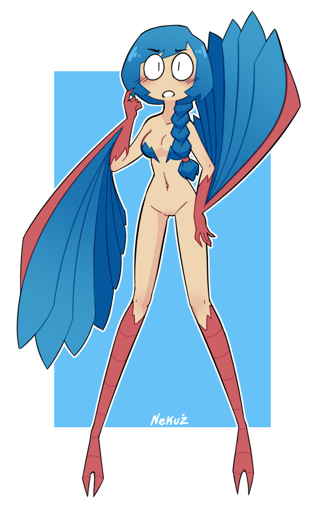 avian blush bottomless clothed clothing european_mythology female greek_mythology harpy harpy_(terraria) humanoid monster_girl mythological_avian mythology nekuzx terraria