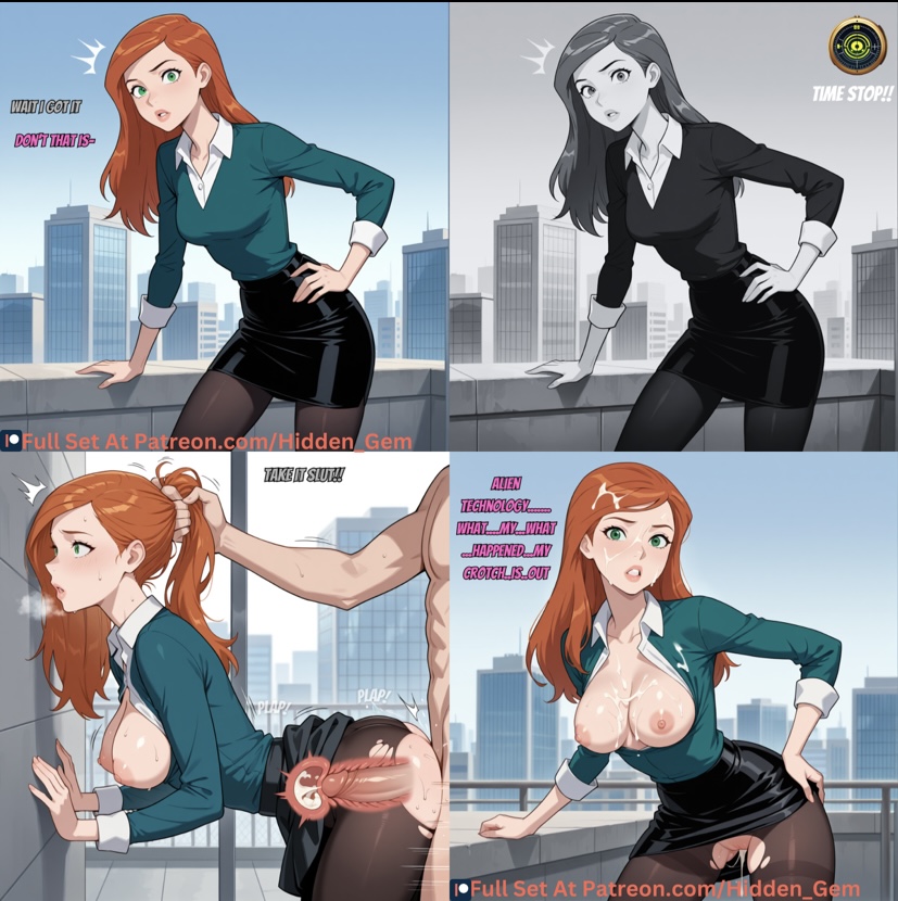 1boy, 1girls, ai female, ai generated, ass, ass grab, back view, before and after, ben 10, big breasts, blonde female, blonde hair, breasts, breasts out, coat, corrupted, corruption, cum, cum in pussy, cum inside, defeat, defeat sex, defeated, doggy style, duo, emotionless, emotionless sex, eyeless male, female, forced, gwen tennyson, hidden gem, light-skinned female, light-skinned male, male, medium breasts, mind break, mind control, mindbreak, multiple panels, pantyhose, patreon, patreon link, patreon logo, patreon url, patreon username, penis, personality change, pov, pussy, sex from behind, shocked, shocked expression, skirt, straight, text, time stop, vagina, vaginal insertion, vaginal penetration, vaginal sex, x-ray