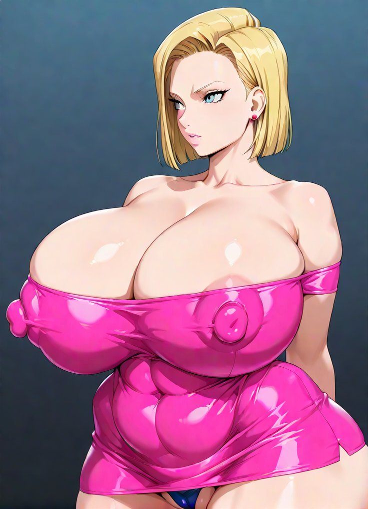 1girls, ai generated, android 18, blonde, blonde female, blonde hair, blonde hair female, blue eyes, blue eyes female, breasts, cameltoe, cleavage, curvy, dragon ball, erect nipples, female, gigantic breasts, huge areolae, huge ass, maidmtk, nai diffusion, puffy nipples, realistic, short hair, short hair female, stable diffusion, thick lips, voluptuous, wide hips, yellow hair