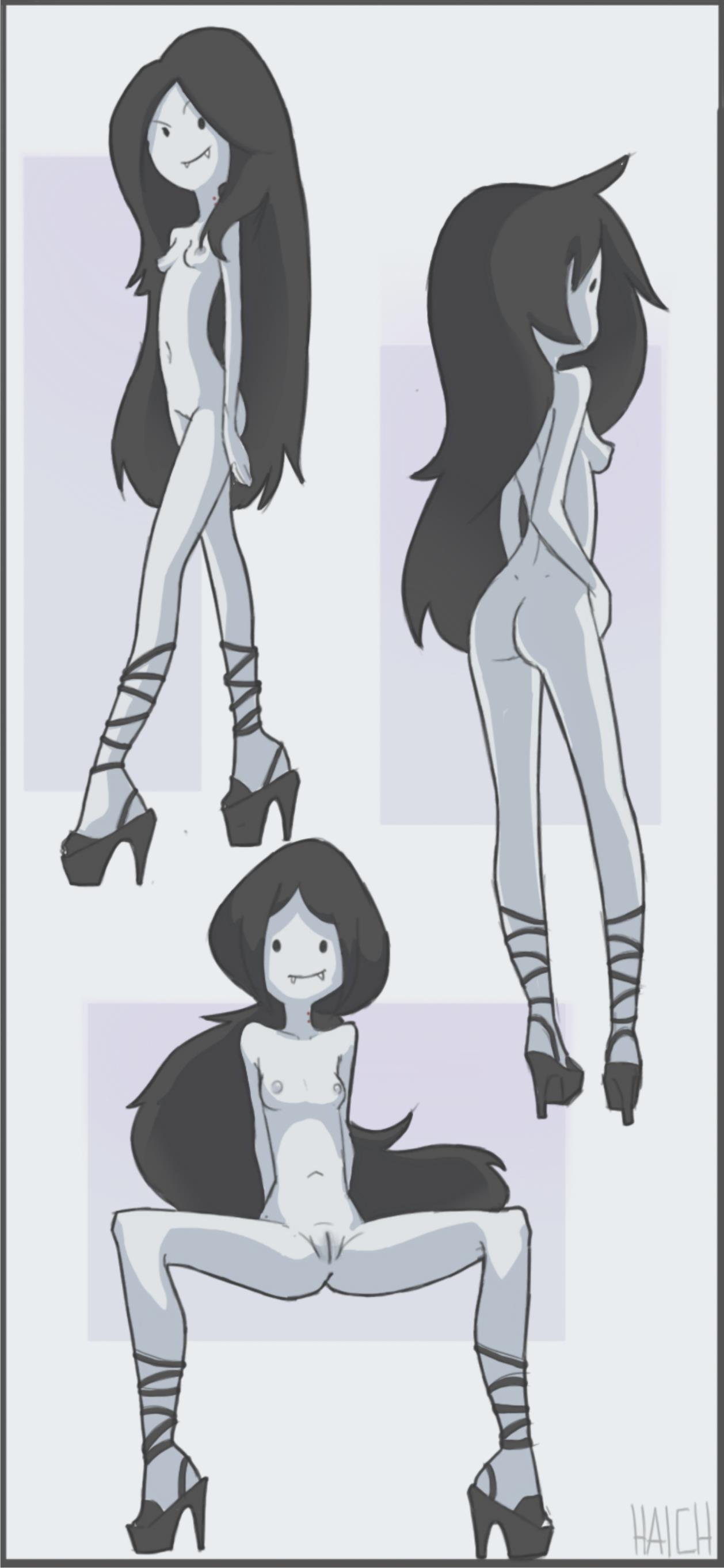 adventure_time breasts haich high_heels marceline pussy