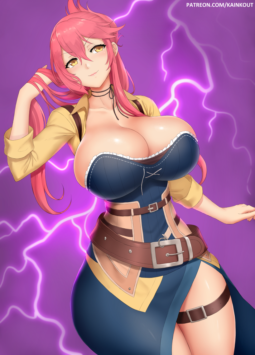 1girls big_breasts breasts cleavage female female_only hourglass_figure huge_breasts kainkout large_breasts legend_of_heroes looking_at_viewer sara_valestein solo thick_thighs trails_of_cold_steel wide_hips