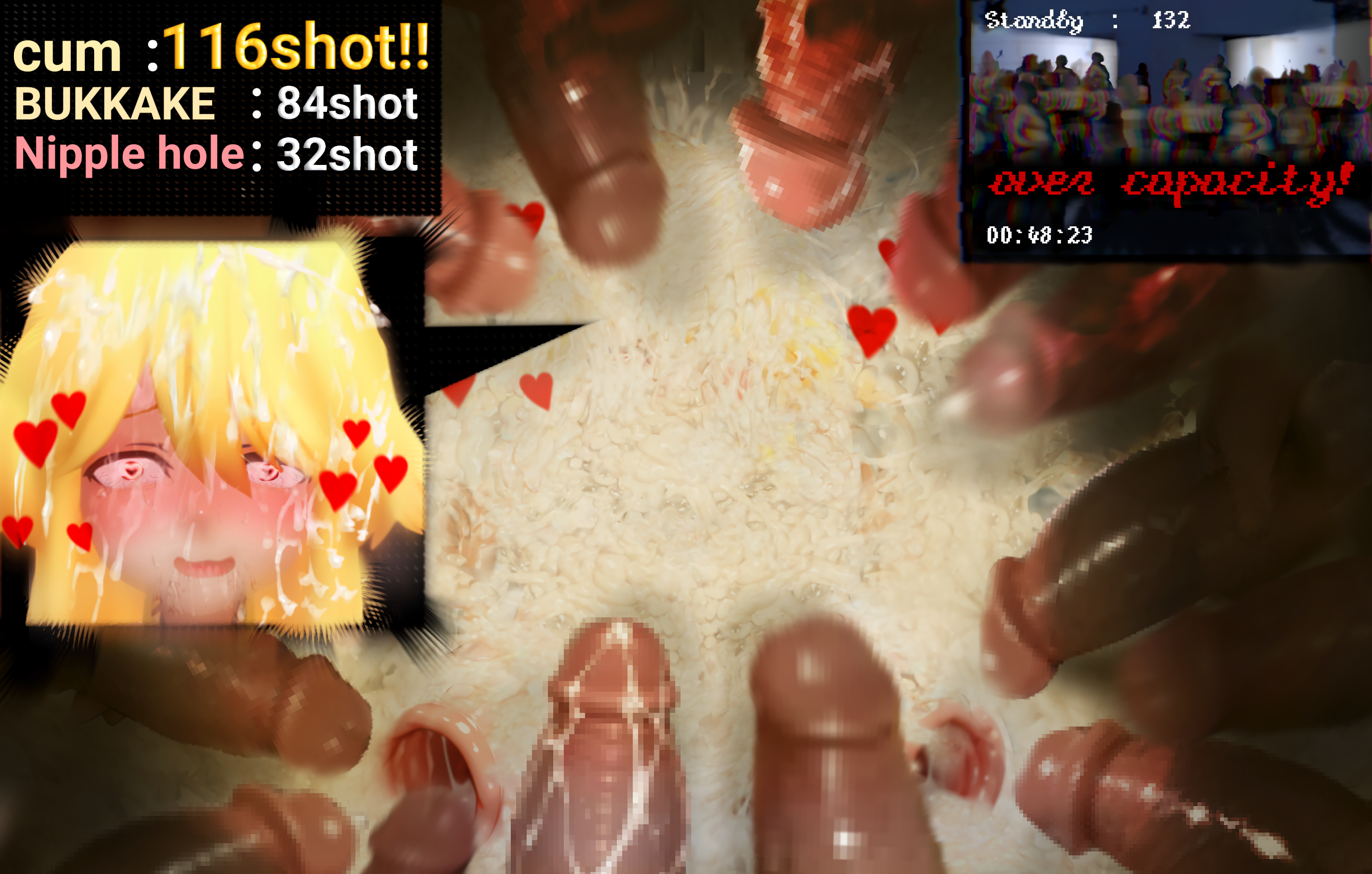 ahe gao, before execution, begging, begging for cum, big breasts, breasts, breasts bigger than head, censored, cock hungry, cock shock, cock worship, completely covered in cum, covered in cum, cum, cum dump, cum explosion, cum flood, cum flooding, cum in breasts, cum in nipples, cum on all visible body parts, cum on eye, cum on face, cum puddle, cum shower, cum slave, cumdump, dominant male, drowning in cum, excessive cum, excessive cum covered, excessive genital fluids, expansion, face focus, female, female submissive, fucked silly, gaping nipples, helpless, helpless female, huge breasts, huge cumshot, human toilet, hyper cum, hyper cum covered, imminent cumshot, imminent danger, imminent death, imminent double penetration, imminent drowning, imminent nipple penetration, imminent penetration, looking pleasured, more cum than skin, nipple expansion, no escape, penis, pleasure face, public use, restrained, seductive look, sex slave, soaked in cum, squat toilet, surrounded by penis, surrounded by penises, terrified, text, toilet slave, toilet stall, tongue out, unknown1919, waiting for cum, wanting cock, wanting cum, wet and messy