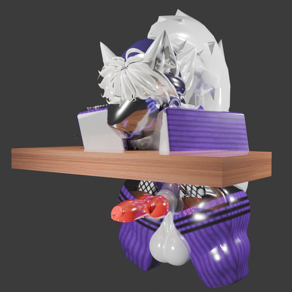 1boy, 3d, big dick, big penis, blender, furry, gay, highres, knot, persi, protogen, render, roblox, robloxian, sleepy insomnic, tagme, yiff