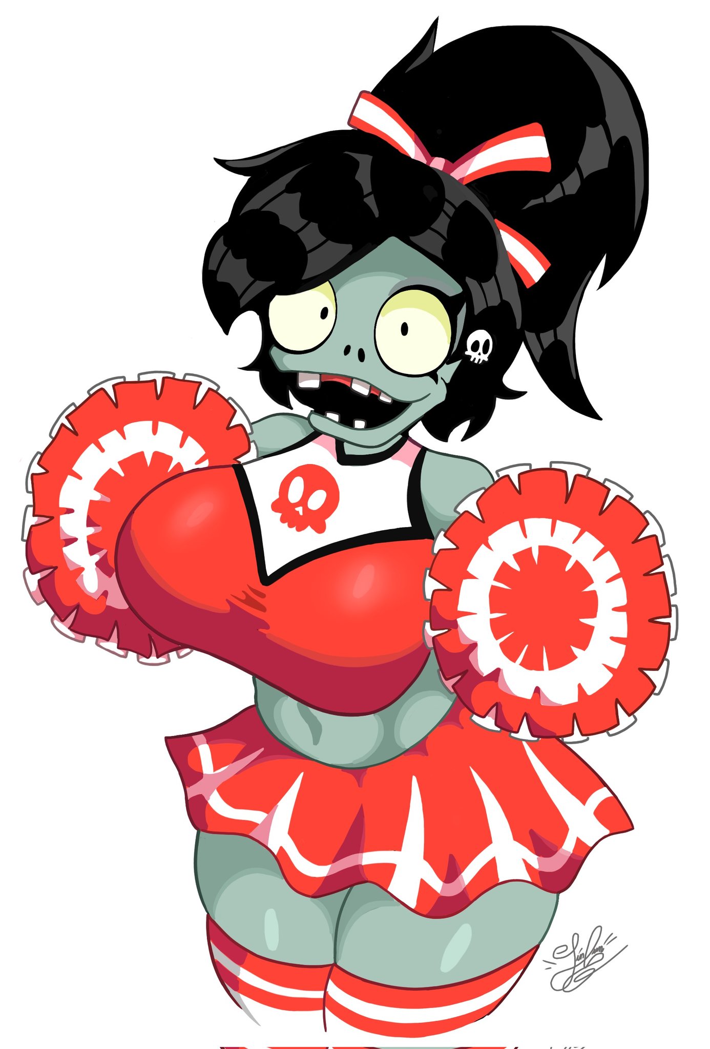 1girls, breasts, cheerleader, cheerleader uniform, cheerleader zombie, curvy, electronic arts, female, lanjin4982, linbun, plants vs zombies, popcap, pussy, undead, vagina, zombie, zombie (pvz), zombie girl