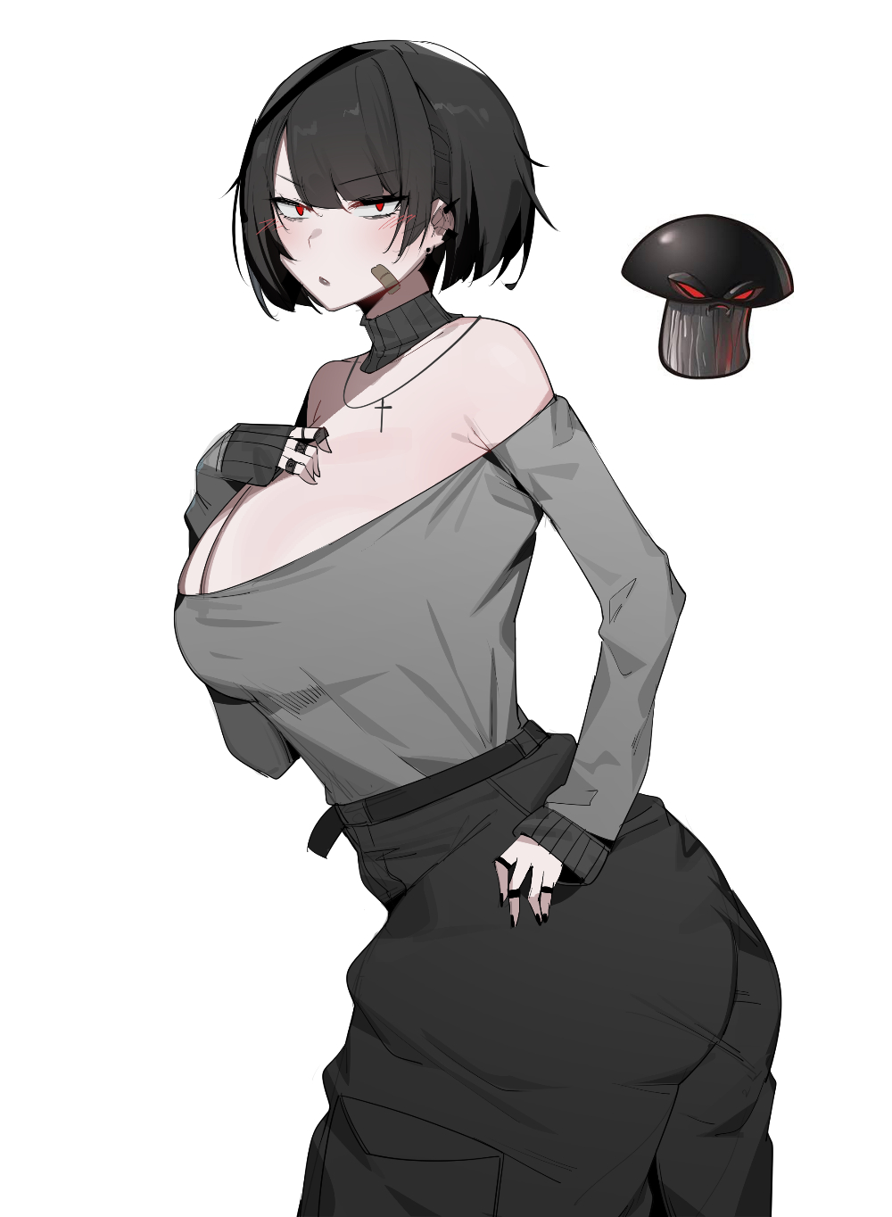 1girls, ass, bobtheneet, breasts, doom-shroom (pvz), droctojuice, female, flora fauna, huge breasts, human, humanized, mommy, plant, plant girl, plant humanoid, plantie, plants vs zombies, plants vs. zombies, popcap games, pussy