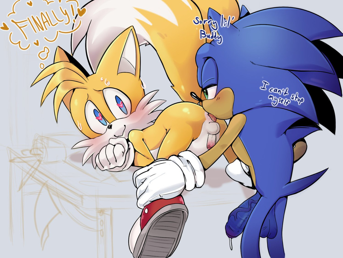 anthro, anthro on anthro, balls, big penis, cub, funkiepoop, gay, heart-shaped pupils, licking ass, male, male cub, male only, rimming, sega, small penis, sonic (series), sonic the hedgehog, sonic the hedgehog (series), tagme, tails, tails the fox