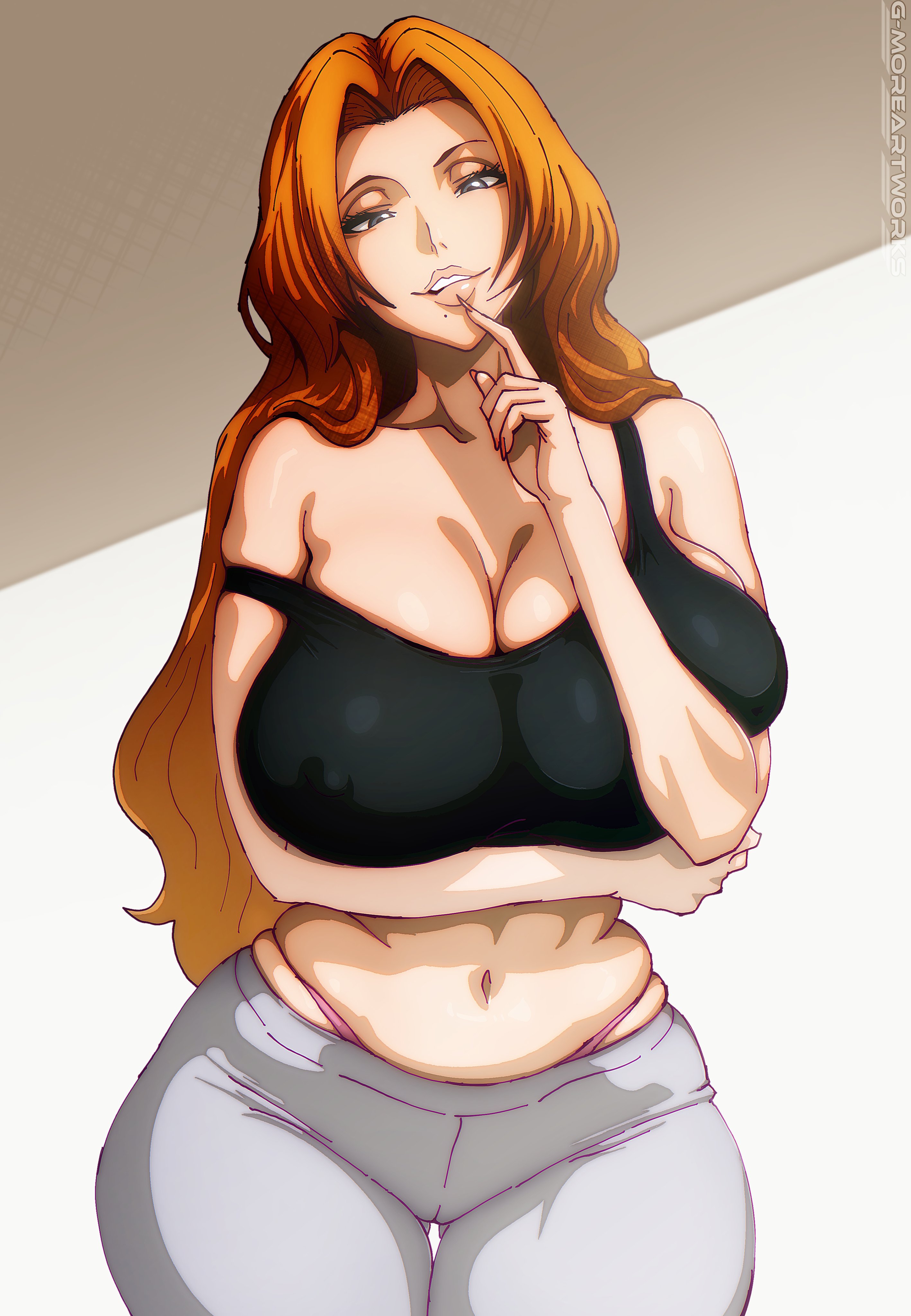 1girls, bleach, casual, gmoreartworks, huge breasts, matsumoto rangiku