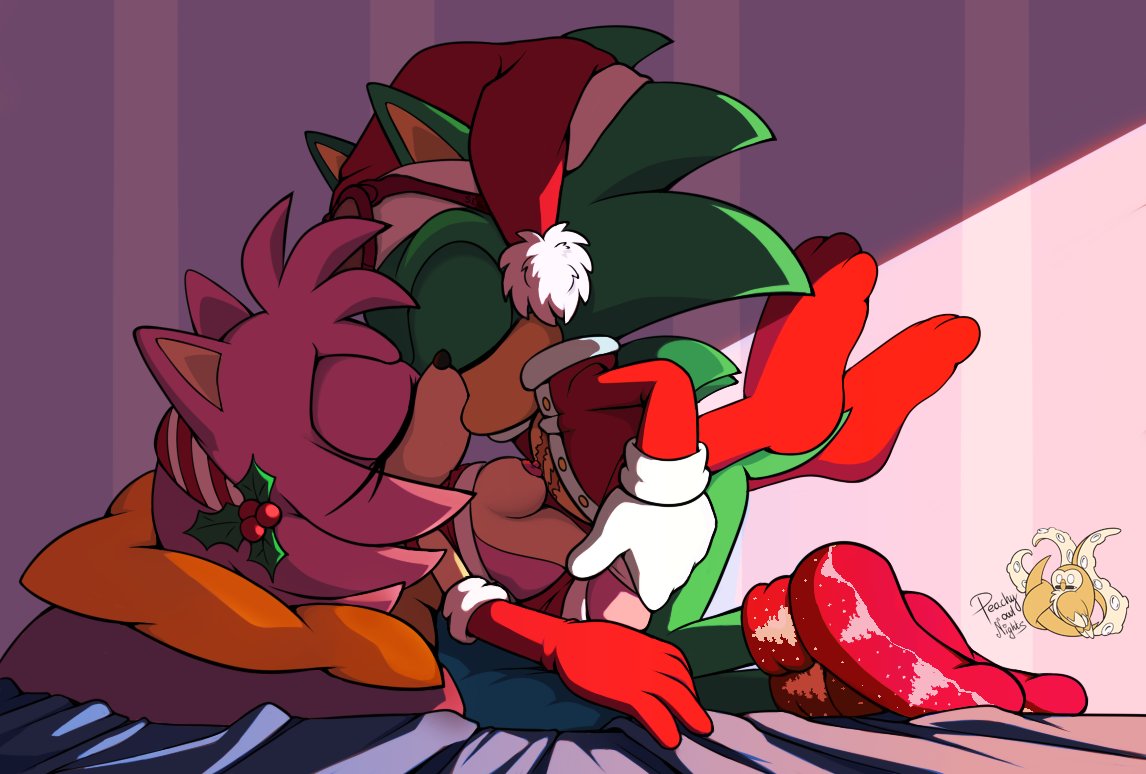 Amy Rose (Christmas) Rule 34 Image