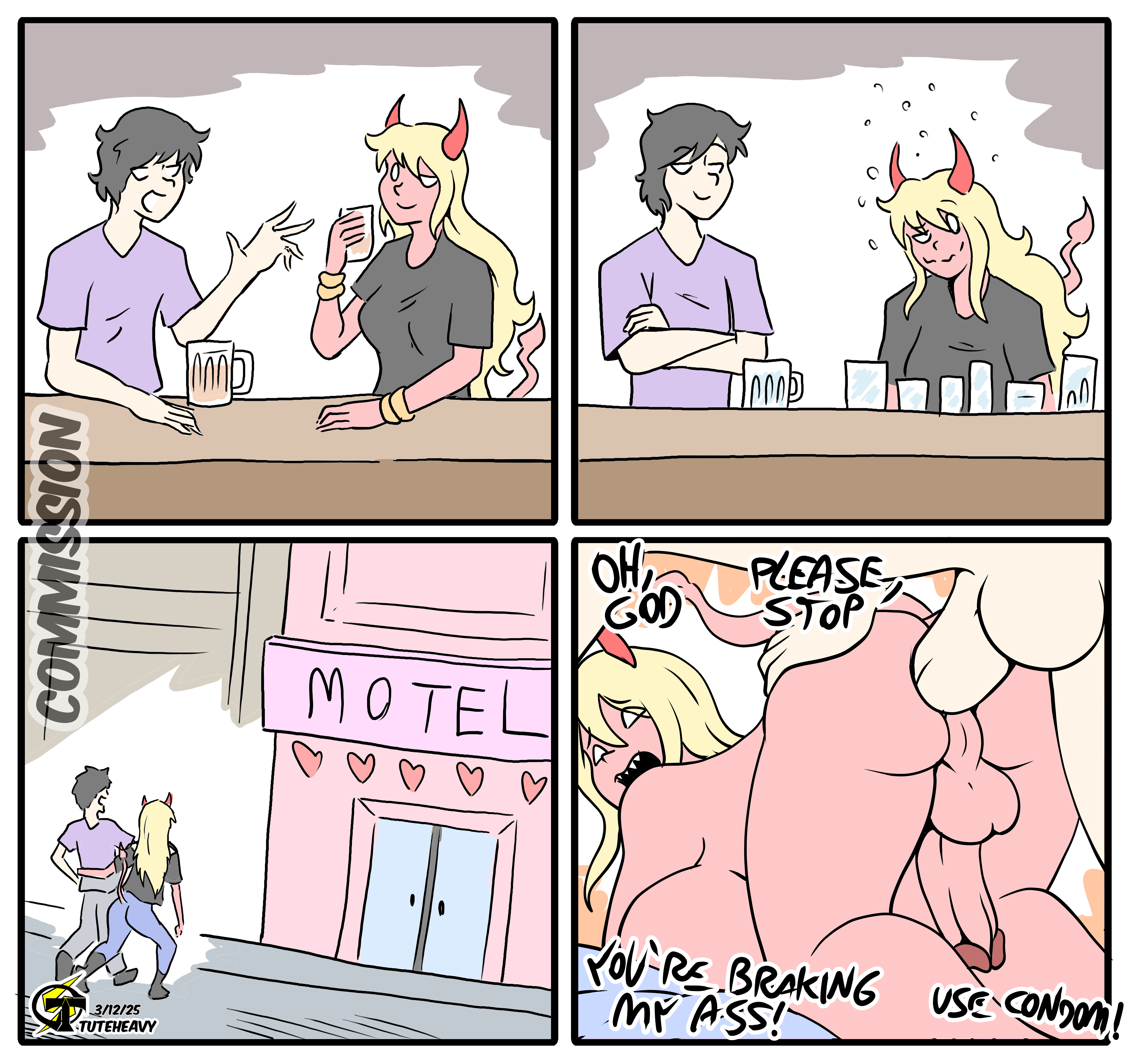 1boy, 1futa, 1male, 4koma, anal, anal sex, ass, ass focus, begging to stop, big ass, big breasts, breasts, bubble butt, comic, dialogue, dick, dickgirl, dickgirl penetrated, dickgirl/male, drunk, drunk futa, drunk sex, dumptruck ass, duo, enormous ass, fat ass, futa, futa cock, futa focus, futa sans pussy, futanari, futanari penetrated, futanari/male, gigantic ass, huge ass, huge butt, huge cock, male, male on futa, nude, oc, original, rape, round ass, sex, sex from behind, thick, thick ass, thick thighs, thighs, tuteheavy, uncensored, voluptuous, voluptuous futanari, wide hips