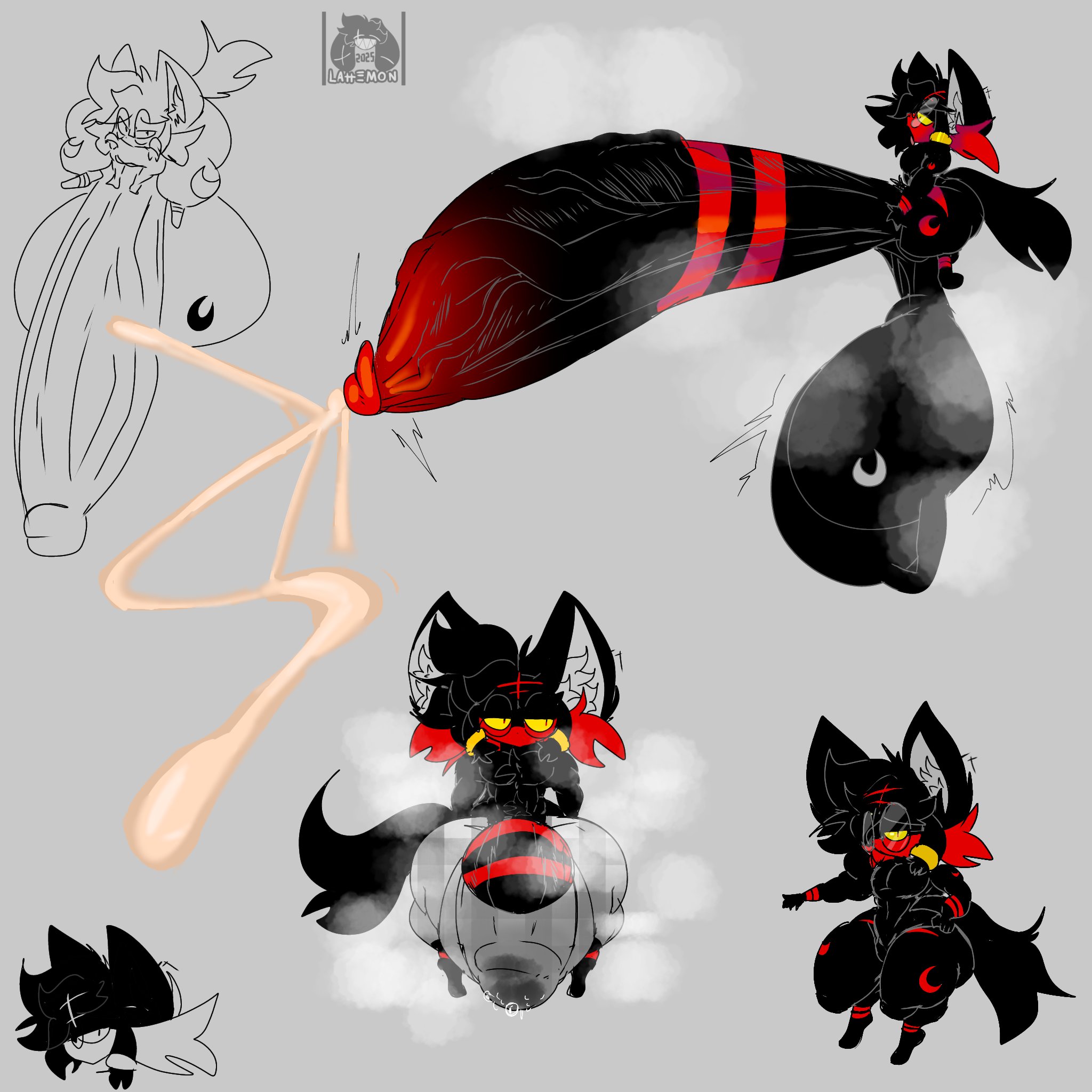 big penis, huge cock, hyper, hyper balls, hyper genitalia, hyper penis, hyper testicles, lattemon, lattemon (character), litten, male, penis, pokémon (species), pokemon, pokemon (species), tagme, thick thighs, wide hips