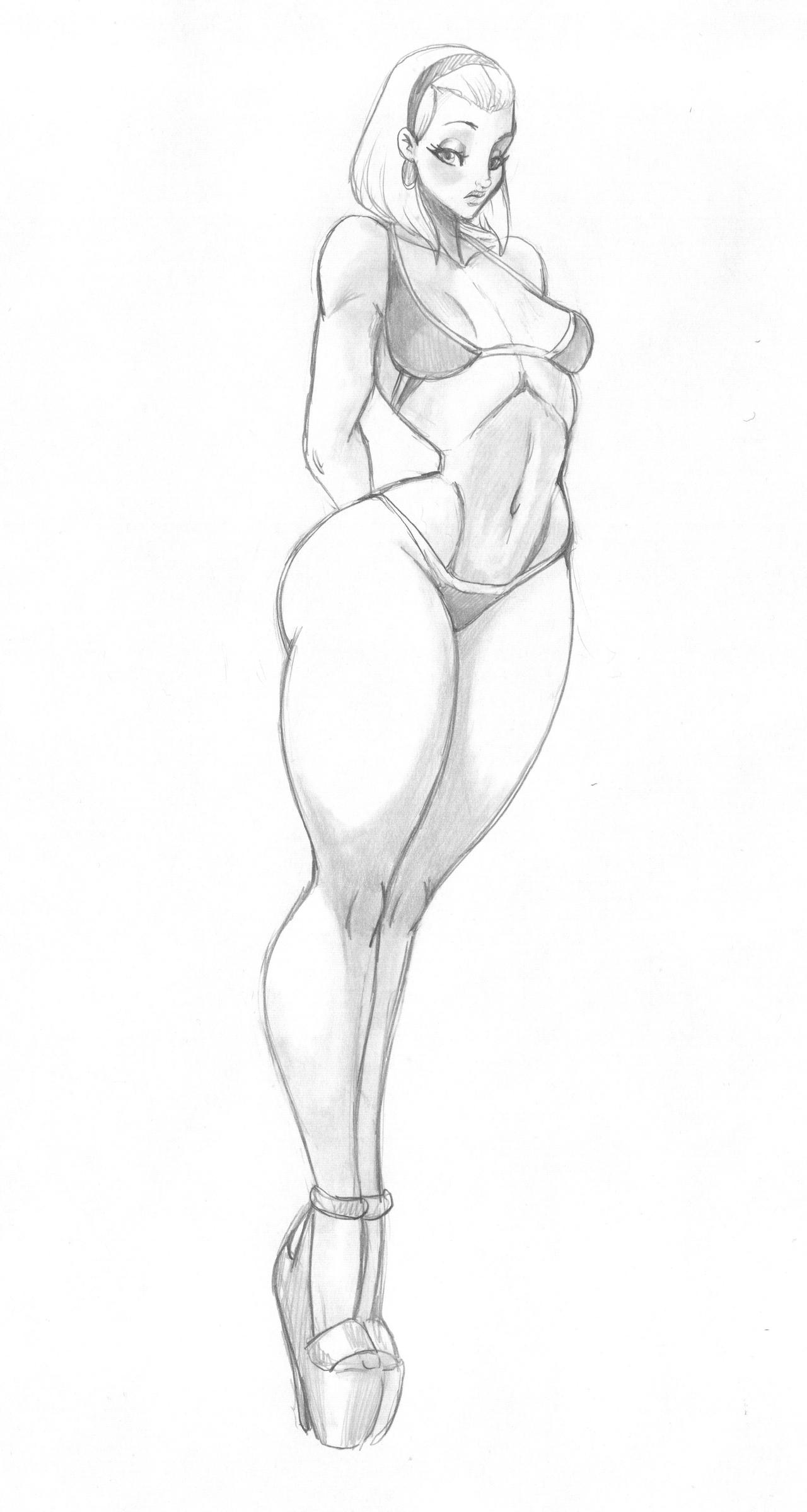 1girls background big_breasts bikini bikini_bottom bikini_top breasts bust busty cleavage disney disney_channel drawing ear_piercing earrings eyelashes female female_focus female_only heels henrik-drake hhammerh high_heels hips huge_breasts justine_flanner kim_possible large_breasts legs lips looking_at_viewer monochrome pencil_(artwork) pencil_sketch piercing rsahnp short_hair simple_background sketch solo thick_legs thick_thighs thighs voluptuous waist white_background wide_hips woman