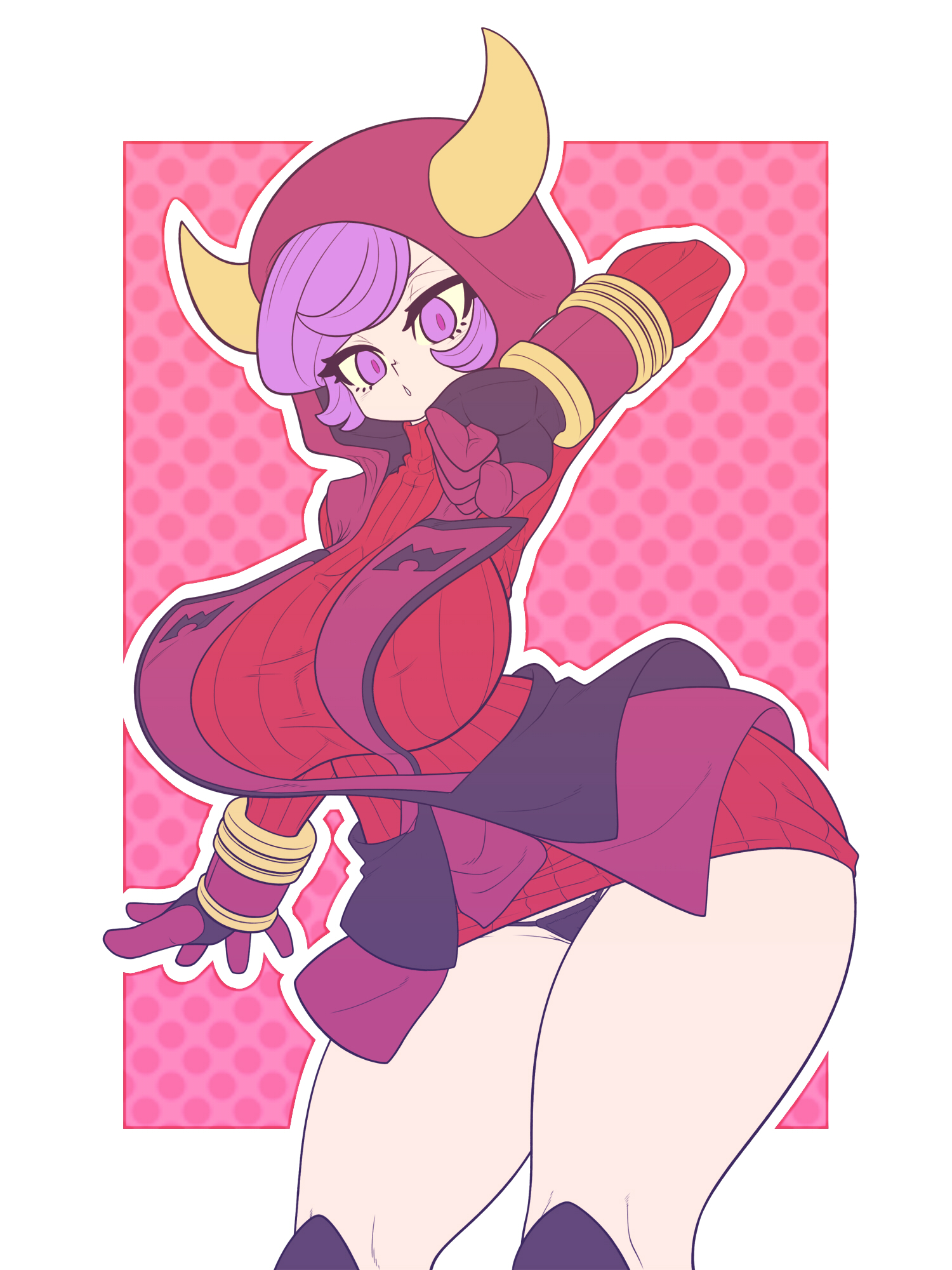 1girls, breasts, courtney (pokemon oras), courtney (pokemon), female, huge thighs, human, kaikoinu, large breasts, nintendo, pokemon, pokemon oras, purple eyes, purple hair, short hair, team magma, thick thighs, thighs, wide hips