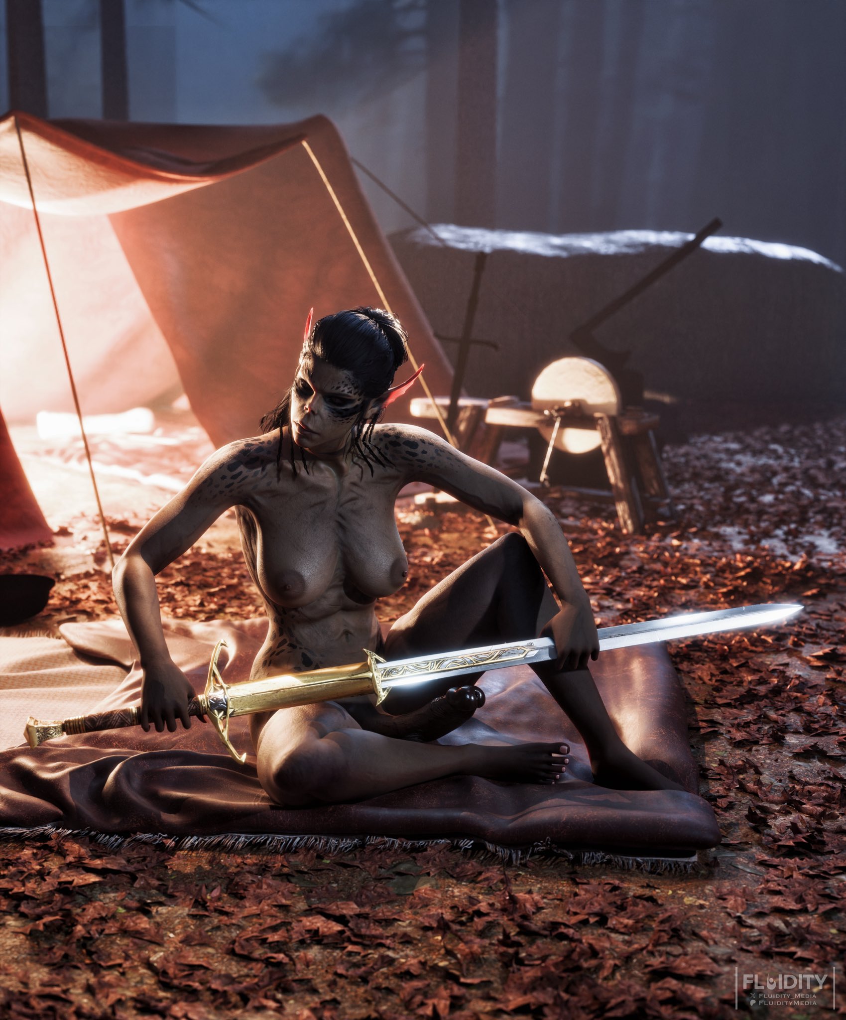 1futa, 3d, ass, baldur's gate, baldur's gate 3, big ass, big breasts, big penis, breasts, curvaceous, curvaceous ass, curvaceous body, curvaceous female, curvaceous figure, curvaceous hips, curvaceous thighs, curvy, curvy body, curvy female, curvy figure, curvy hips, curvy thighs, dungeons and dragons, erection, female, fluidity3d, forgotten realms, futanari, githyanki, green skin, intersex, lae'zel, large ass, nude, penis, pointy ears, solo, thick, thick ass, thick butt, thick hips, thick legs, voluptuous, voluptuous female, waifu
