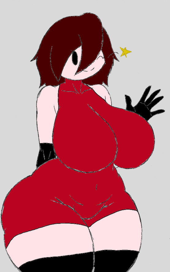 base, female, fnf, friday night funkin, girlfriend (friday night funkin), hoofandmego (artist), line art, plastic pyramid, redraw, solo, solo female, solo focus, tagme, thicc