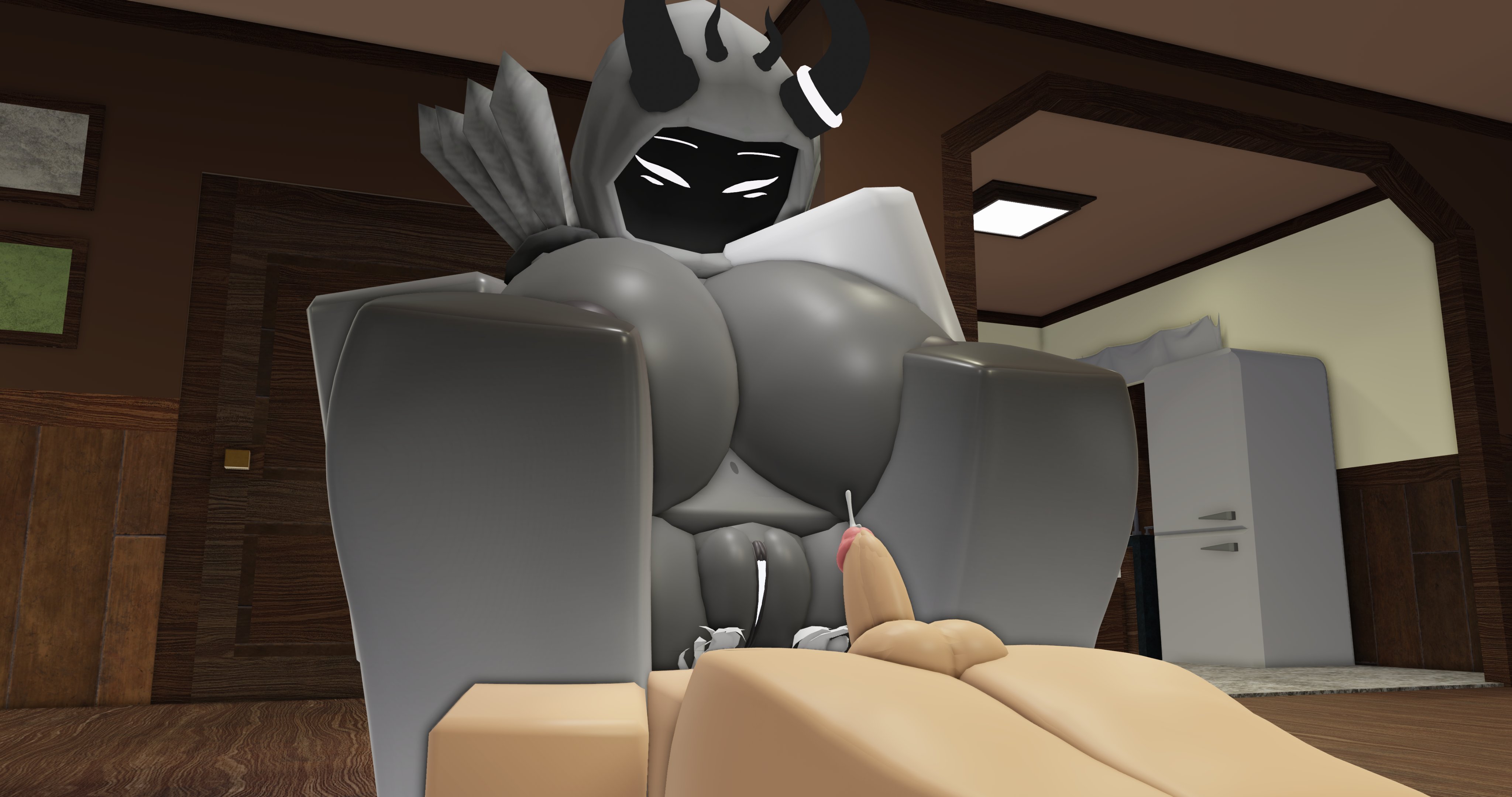 1boy, 1girls, 3d, big breasts, breasts, chaos (lampshaderr34), cum, dominant female, dominus, facesitting, femboy, femdom, gab (gabbers), gabbers, goddess, lampshaderr34, male/female, original character, penis, premature ejaculation, pussy, roblox, robloxian, sitting, sitting on person, tagme, thick thighs, thighs, vagina