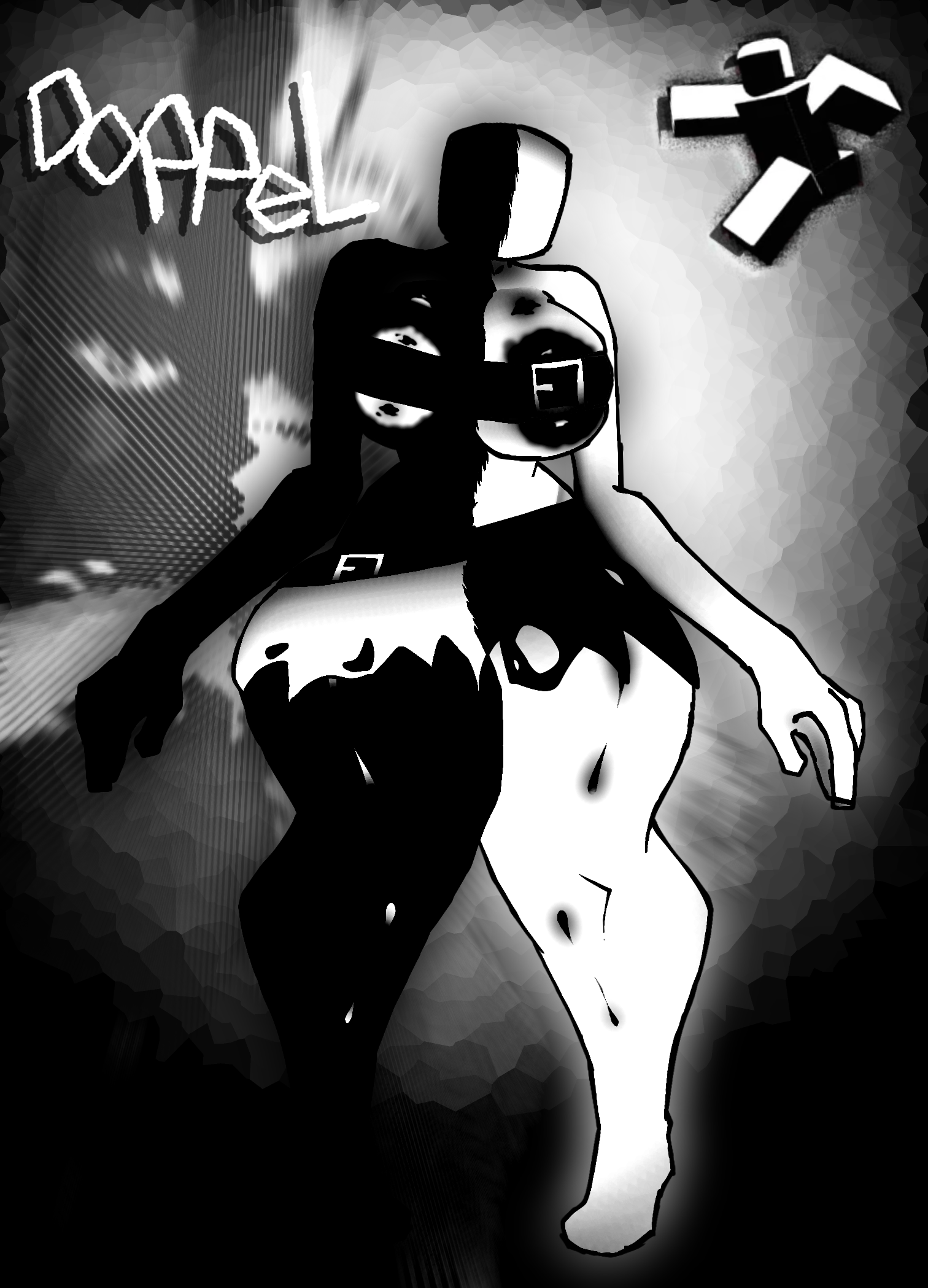 1girls, breast press, doppel (grace), female, female only, grace (roblox), graucierot, no face, reference image, roblox, roblox game, solo, tagme, text, thick thighs, thighs