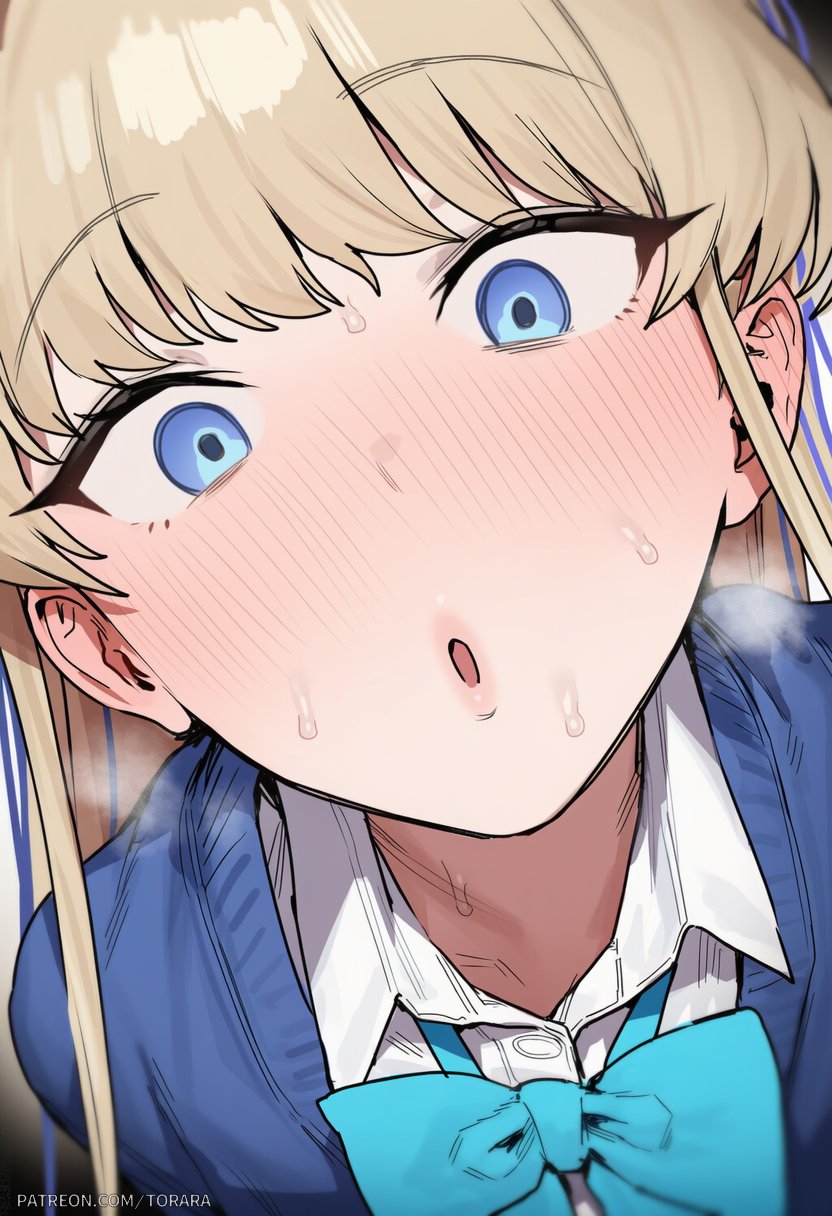 ai generated, blue archive, close-up, dark skin, dark-skinned female, dark-skinned futa, futa on female, futanari, karin (blue archive), penis awe, toratora