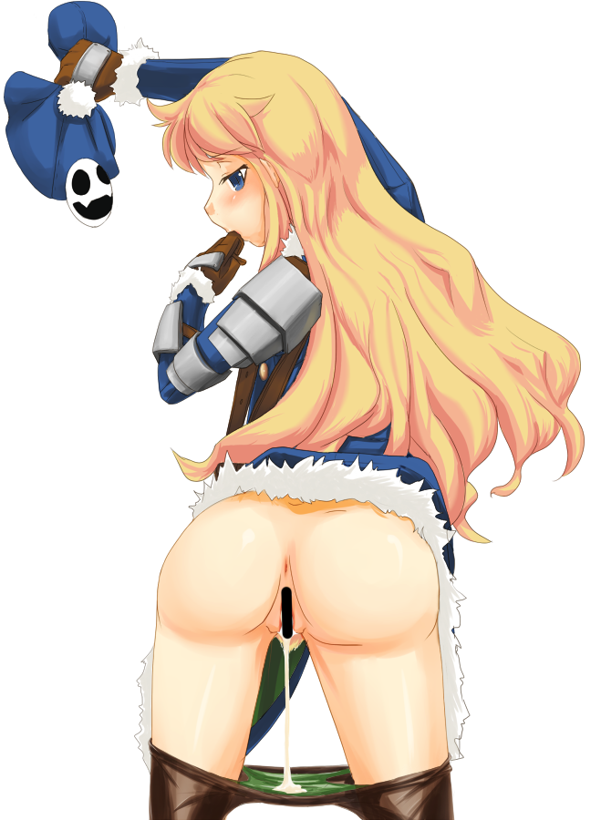 after_sex anus ass blonde_hair blue_eyes censored clothing cum cum_in_panties cum_inside cum_on_clothes cumdrip cumdrip_onto_panties etrian_odyssey gloves gunner gunner_(etrian) hat kemokemo_gdgd long_hair looking_back nude panties panties_down panty_pull pantyhose pantyhose_pull pubic_hair pussy sekaiju_no_meikyuu underwear vaginal_penetration