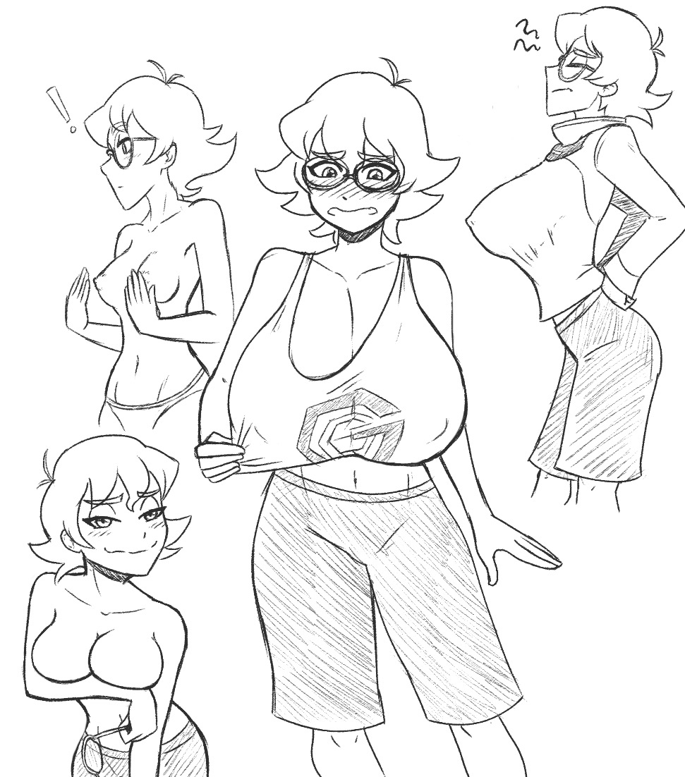 1girls, alternate version at source, breast expansion, breast growth, breast growth (enlargement), breasts, edit, female, huge breasts, hyper breasts, mindwipe, pidge gunderson, planetofjunk, voltron, voltron: legendary defender