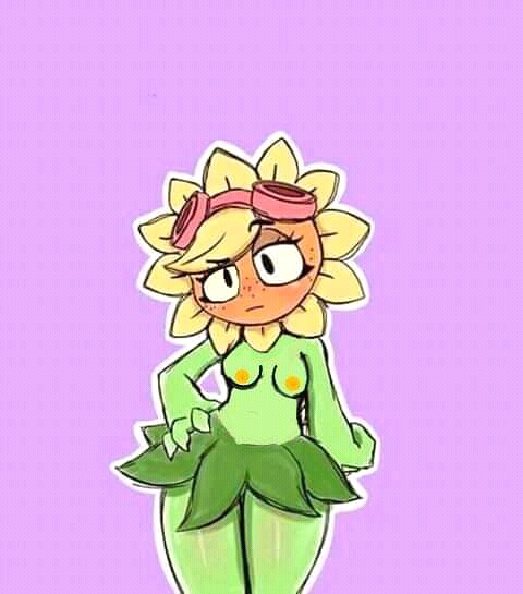 1girls, anthro, breasts, busty, cleavage, clothed, clothing, curvy, eyelashes, eyes, female, goggles, green skin, hair, head, leaves, legs, legwear, leotard, looking at viewer, monster girl, navel, nude, outdoors, plant, plantie, plants vs zombies, plants vs zombies: heroes, solar flare (pvz), solo, sunflower, thick thighs, voluptuous, wide hips