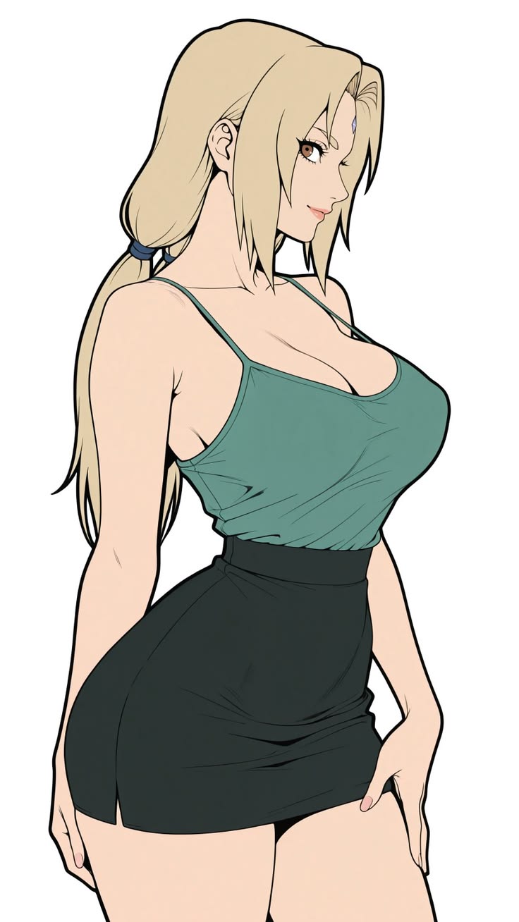 1girls, ass, big ass, big breasts, breasts, female, female only, huge ass, huge breasts, large ass, large breasts, naruto, naruto (series), solo, solo female, thick thighs, tsunade