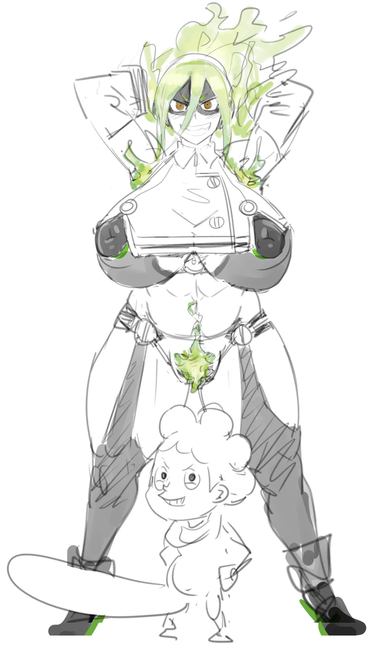 1boy, 1girl, 1girls, 2022, 2d, abs, alternate body type, alternate breast size, alternate costume, alternate outfit, anger vein, angry, angry expression, angry face, angry female, angry vein, annoyed, areola bulge, areola outline, areolae visible through clothing, armpit hair, armpits, arms above head, arms behind head, arms up, big areola, big areolae, big breasts, big nipples, bigger female, blank background, blush, boku no hero academia, breasts, cheating, cheating (relationship), cheating husband, chubby, chubby female, clothing, concept art, corruption, dripping, dripping pussy, enormous breasts, erect nipples, erect nipples under clothes, facing forward, facing viewer, female, female armpit hair, female focus, female pubic hair, femsub, flaming hair, flippant male, fully clothed, garter straps, gigantic breasts, gigantic penis, grin, hairy armpits, hairy pussy, happy, happy trail, height difference, hero outfit (mha), heroine sub, hi res, horny, huge areola, huge areolae, huge breasts, huge cock, huge nipples, huge penis, huge tits, human, hung, hyper, hyper penis, kamiji moe, kunaboto, large areola, large areolae, large breasts, large cock, large nipples, large penis, large tits, larger female, larger female smaller male, legs, long penis, looking at viewer, male, male/female, maledom, massive breasts, massive cock, massive penis, massive tits, mineta minoru, minoru mineta, moe kamiji, my hero academia, nipple bulge, nipple outline, nipples, nipples visible through clothing, paid reward, paid reward available, penis, penis between thighs, penis bigger than arm, penis bigger than head, penis bigger than torso, pose, posing, posing for the viewer, pubic hair, public, puffy areola, puffy areolae, puffy nipples, pussy, pussy hair, quirk (mha), quirk usage, raised arms, shorter male, shorter male/taller female, shounen jump, simple background, size difference, sketch, skimpy, skimpy clothes, skimpy costume, skimpy outfit, small but hung, small dom big sub, smaller male, smaller male larger female, smile, smile at viewer, smiley face, smiling, smiling at viewer, smug, smug expression, smug face, smug smile, standing, standing position, staring, staring at viewer, submissive female, taller female, taller girl, text, text box, text bubble, thick thighs, unfinished, utter domination, venus body, voluptuous, voluptuous female, white background