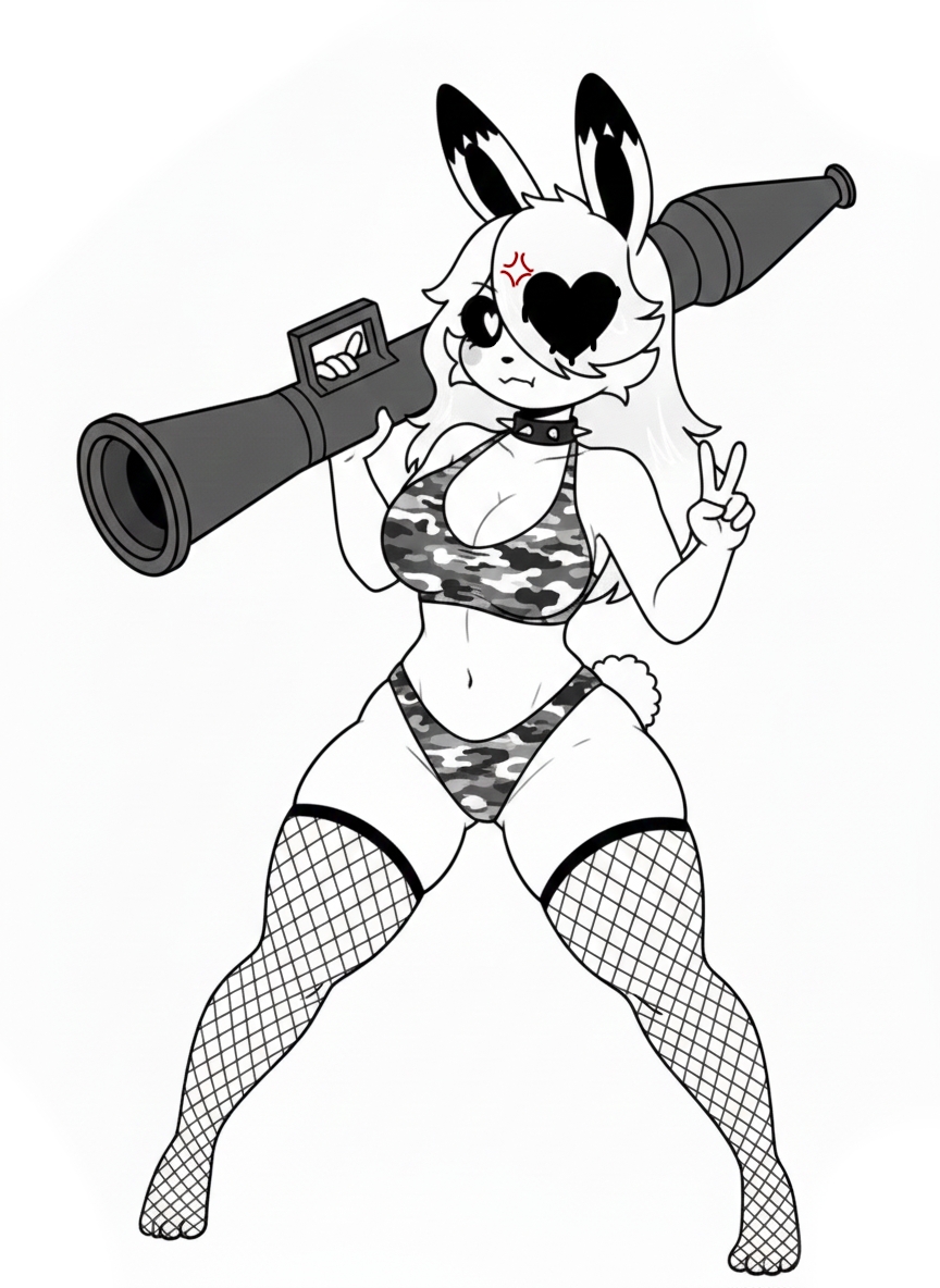 1girls, 2026, 2026s, angry expression, angry face, bikini, bunny ears, bunny femgram chan, bunny girl, bunny tail, bunnygirl, bunnysuit, femgram, fishnet stockings, geometry dash, heart symbol, heart-shaped pupils, kit community, kit community v2, military, rocket launcher, semi nude, sexy, sexy armpits, sexy body, sexy clothing, sexy pose, socks, tagme, tagme (artist), tagme (character)