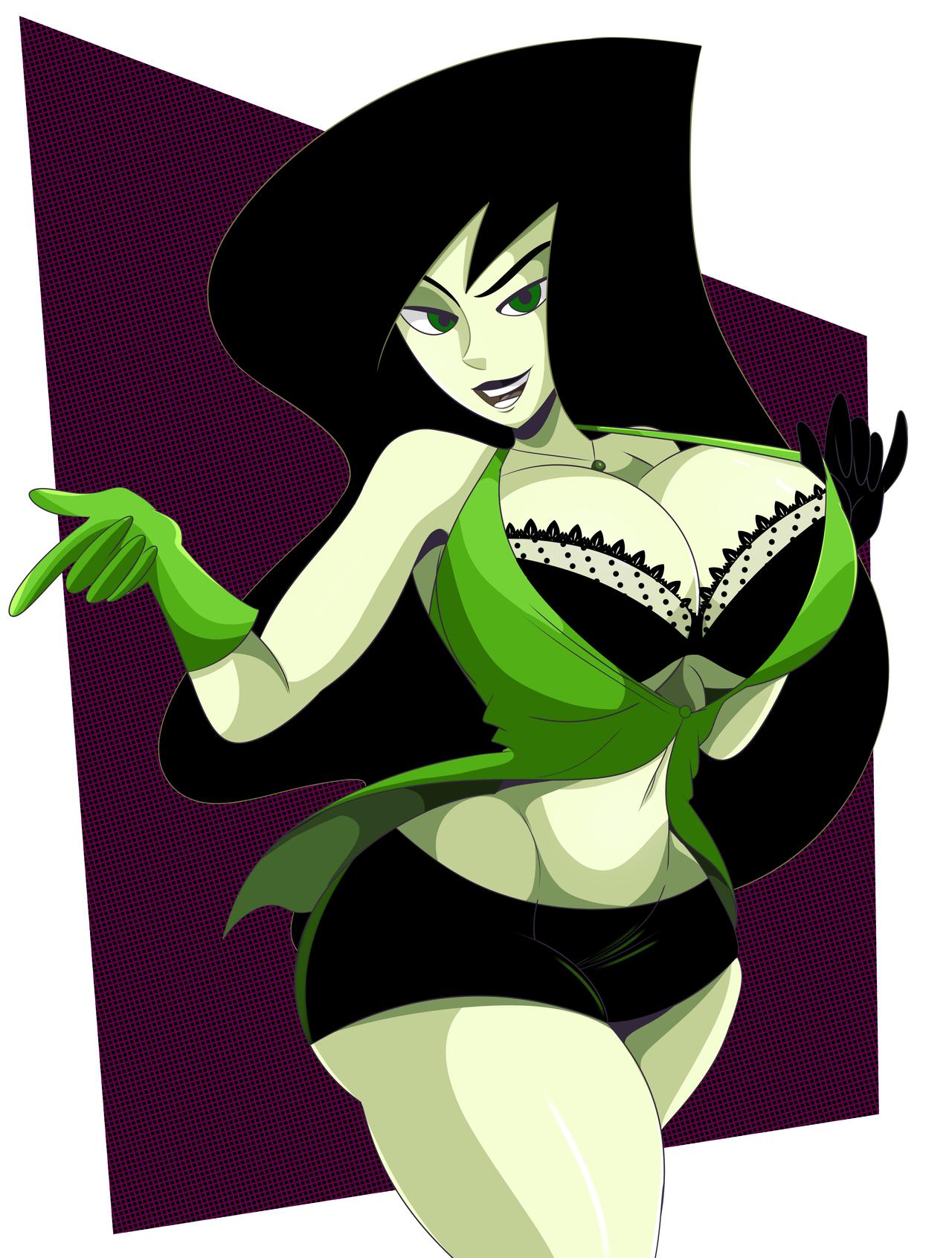 1girls, alternate breast size, alternate version available, background, big breasts, black hair, black lipstick, bra, breasts, bust, busty, cleavage, clothed, clothes, clothing, curvaceous, curves, curvy, curvy female, curvy figure, curvy hips, disney, female, female focus, female only, gigantic breasts, gloves, green eyes, happy female, hips, horny female, hourglass figure, huge breasts, human, human only, kim possible, large breasts, legs, lingerie, long hair, mouth, shego, solo, solo female, solo focus, sonson-sensei, thick legs, thick thighs, thighs, thin waist, uncensored, villainess, voluptuous, waist, wasp waist, wide hips