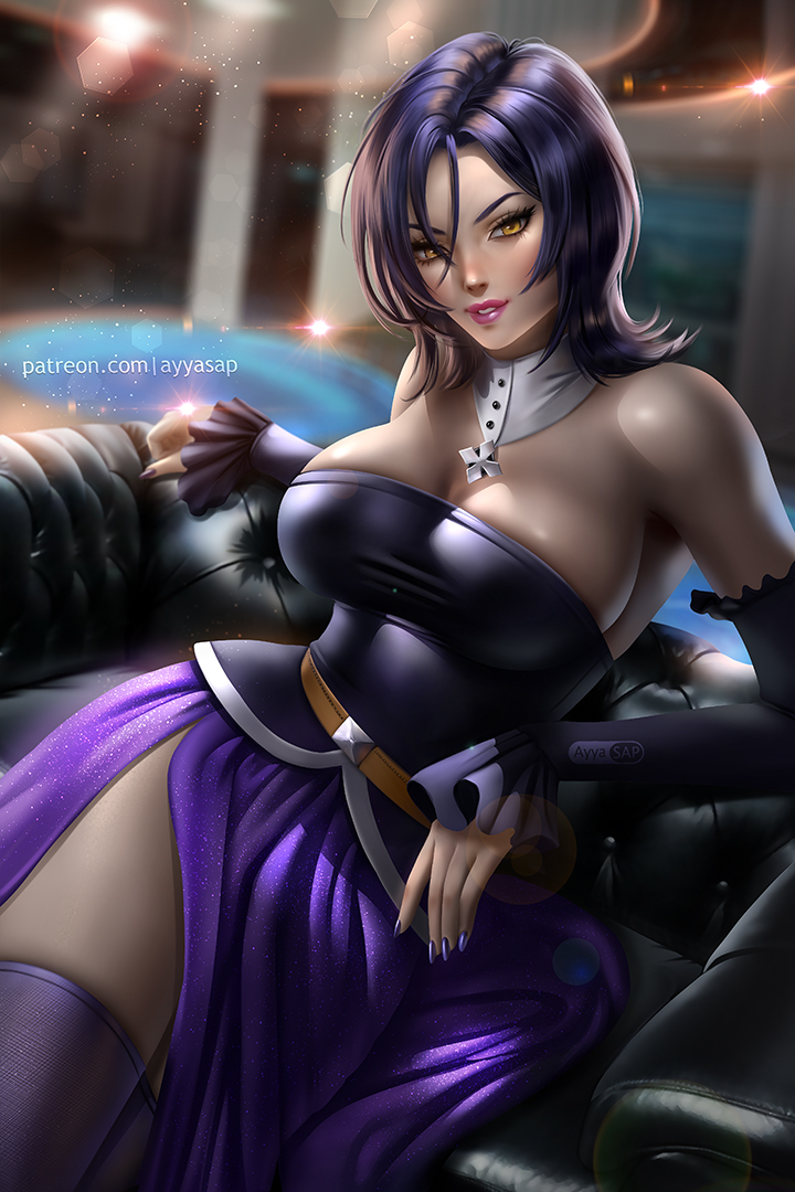 ayyasap, big breasts, breasts, clothed female, female, female focus, female only, mature female, merlin (nanatsu no taizai), nanatsu no taizai, short hair, solo, solo female, solo focus