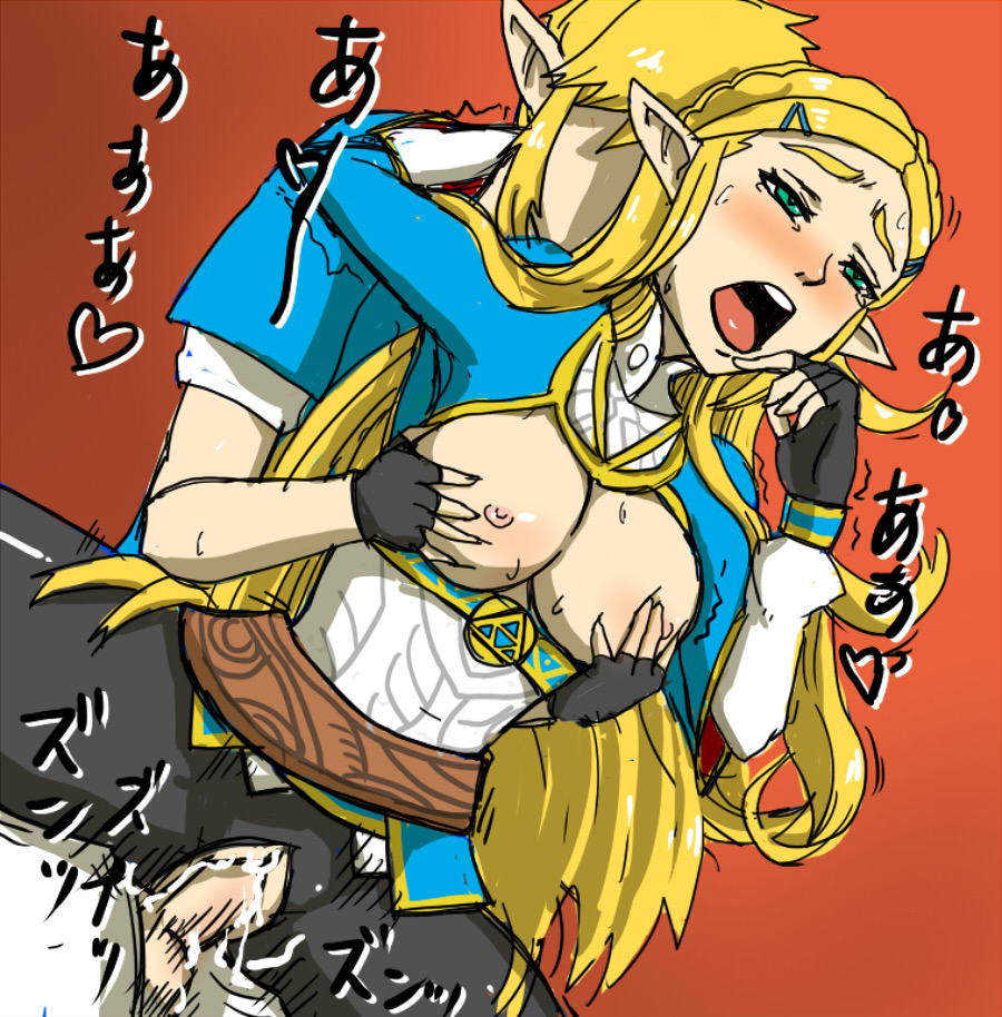 blonde hair, breath of the wild, creampie, cum, cum in pussy, cum inside, elf, female, hylian, link, link (breath of the wild), long hair, pointy ears, princess zelda, pussy, the legend of zelda, vaginal penetration, vaginal sex, zelda (breath of the wild)