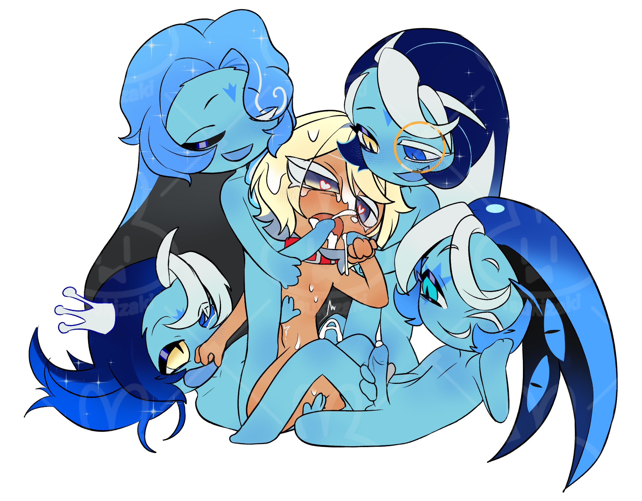 5boys, after orgasm, black pupils, blowjob, blowjob face, blowjob gesture, blue penis, blue skin, closed eyes, collar only, cookie run, cookie run braverse, cookie run kingdom, cum, cum in mouth, cumdump, fount of knowledge, gang bang, gang rape, gangbang, gangrape, gay, gay sex, headmaster of the blueberry yogurt academy, heart eyes, heart-shaped pupils, iris42932931, light-blue eyes, male, male rape victim, male rapist, masturbation, multiple boys, multiple males, open mouth, precorruption shadow milk cookie, pure vanilla cookie, rape, sage of truth, sex party, shadow milk cookie, short hair, short hair male, snake pupil, truthless recluse, tsukizaki2025, white pupils, yaoi, yellow eyes, yellow hair, yellow hair male