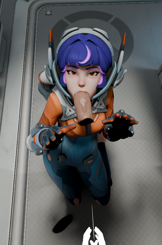 3d, blowjob, cock, juno (overwatch), male, oral, overwatch, penis, ryunosai, screencap, simulator